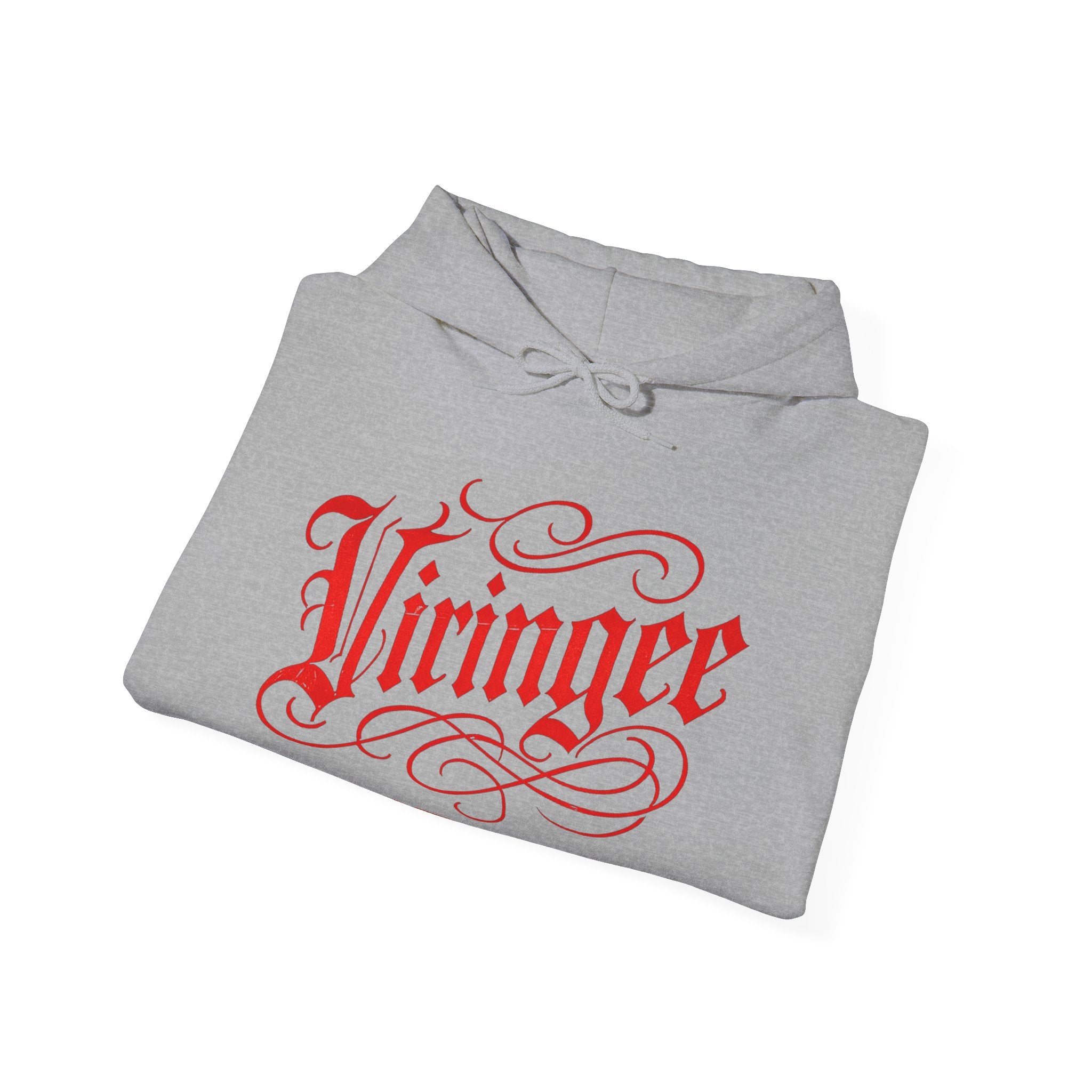 Viringee Red Logo Classic Script Hoodie
