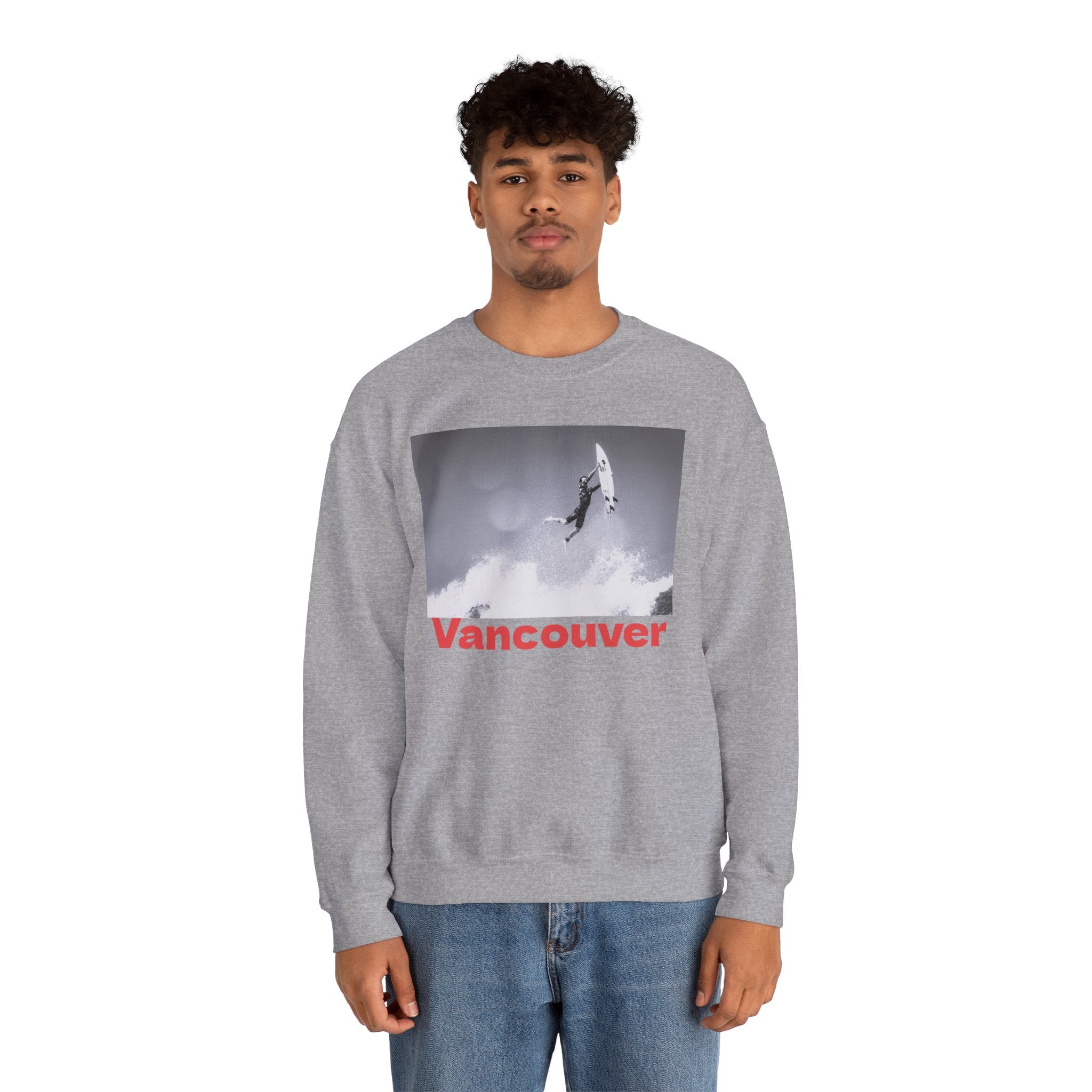 Viringee Vancouver Surf Crewneck Unisex Sweatshirt