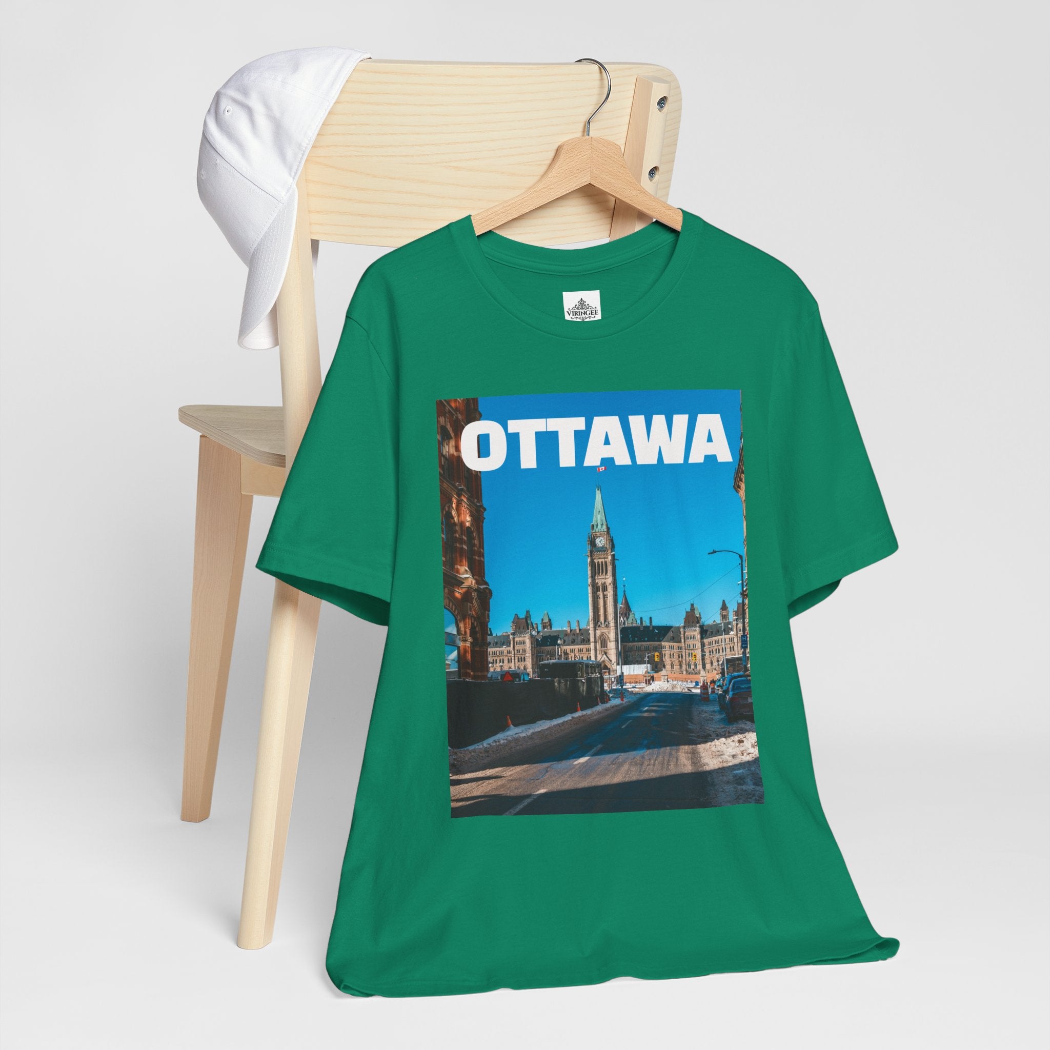 Unisex Ottawa T-shirt with bold city design by Viringee