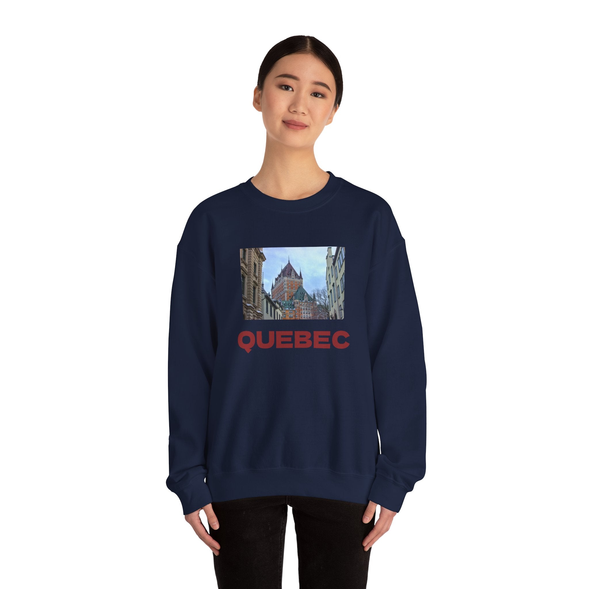 Viringee Quebec Vintage Crewneck Unisex Sweatshirt