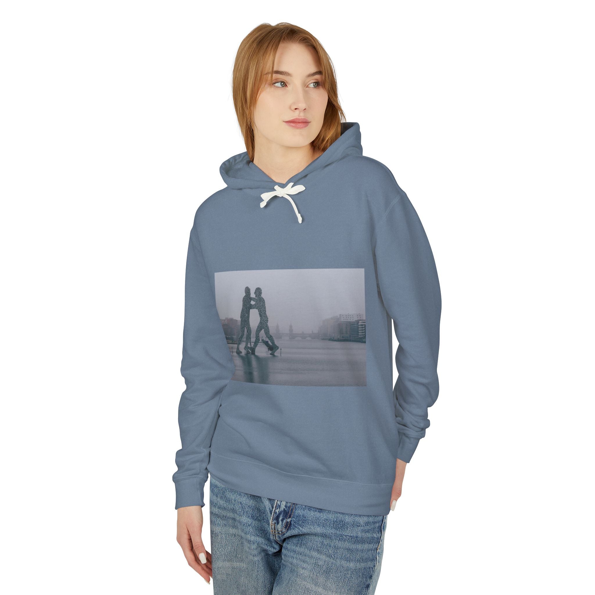 Viringee Molecule Man Unisex Lightweight Hooded Sweatshirt