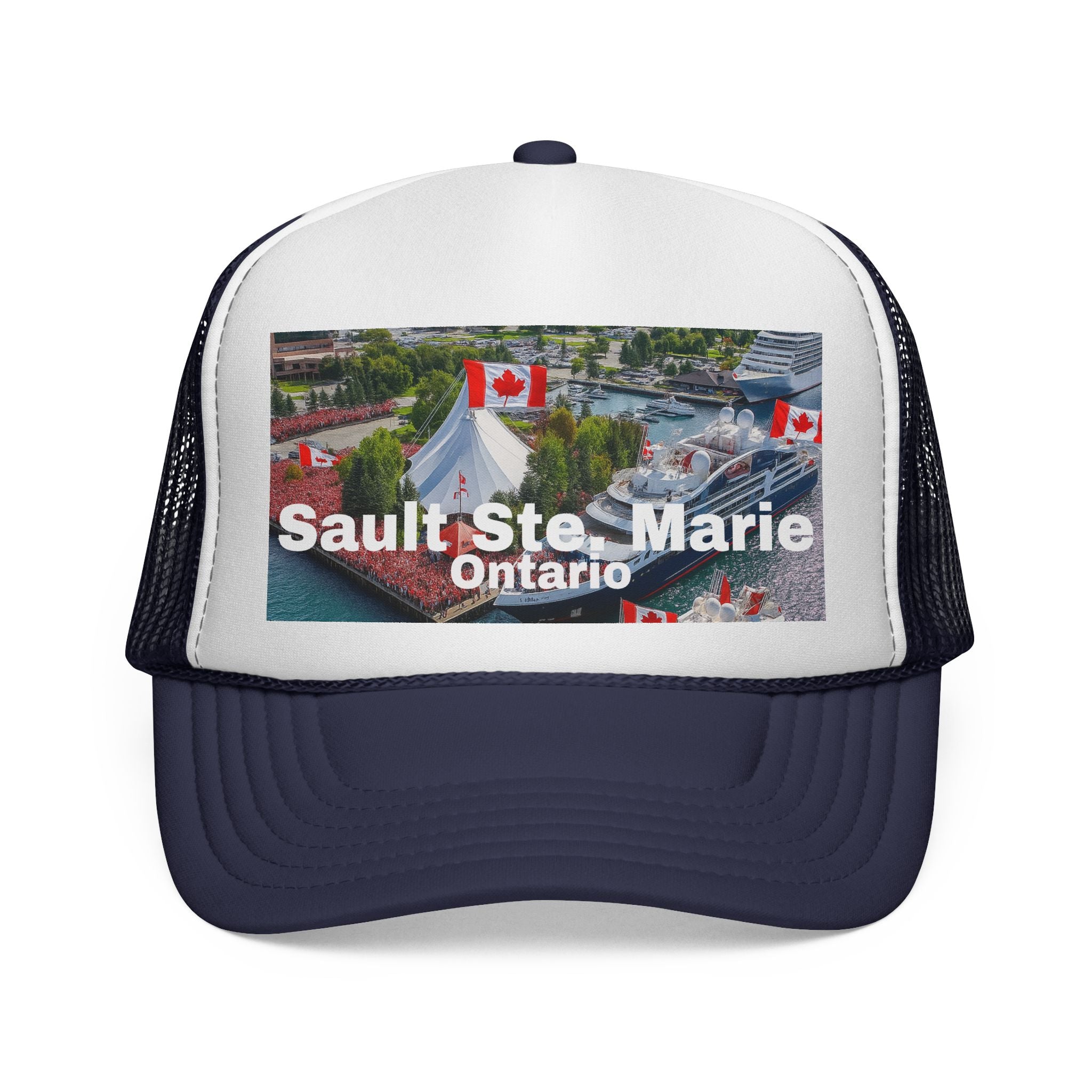 Unisex Sault Ste. Marie trucker cap, breathable mesh back
