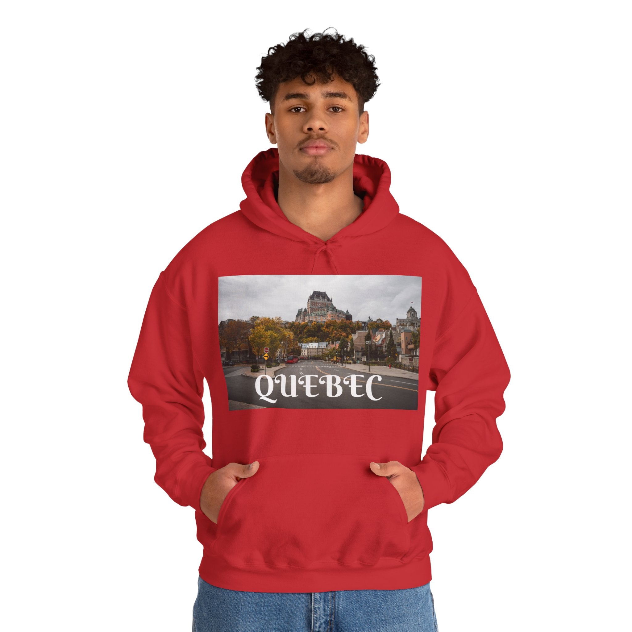 Viringee Quebec Architecture Unisex Hoodie / Hoodie Unisexe Viringee Architecture du Québec