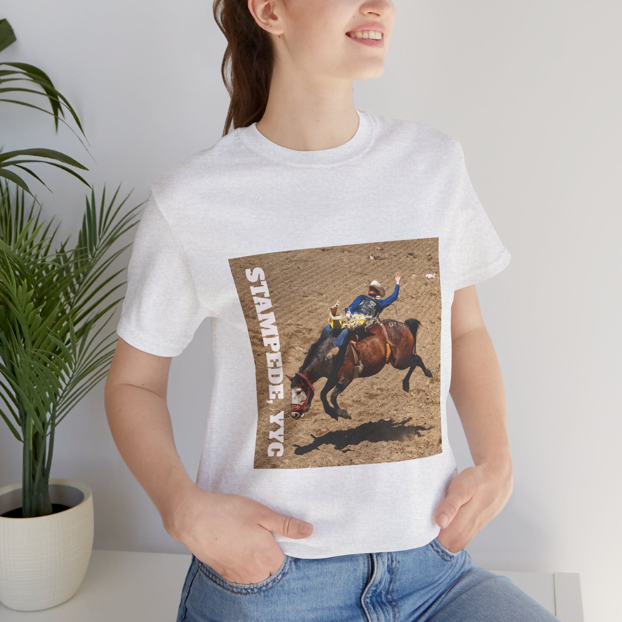 Unisex Calgary rodeo T-shirt by Viringee with Stampede design