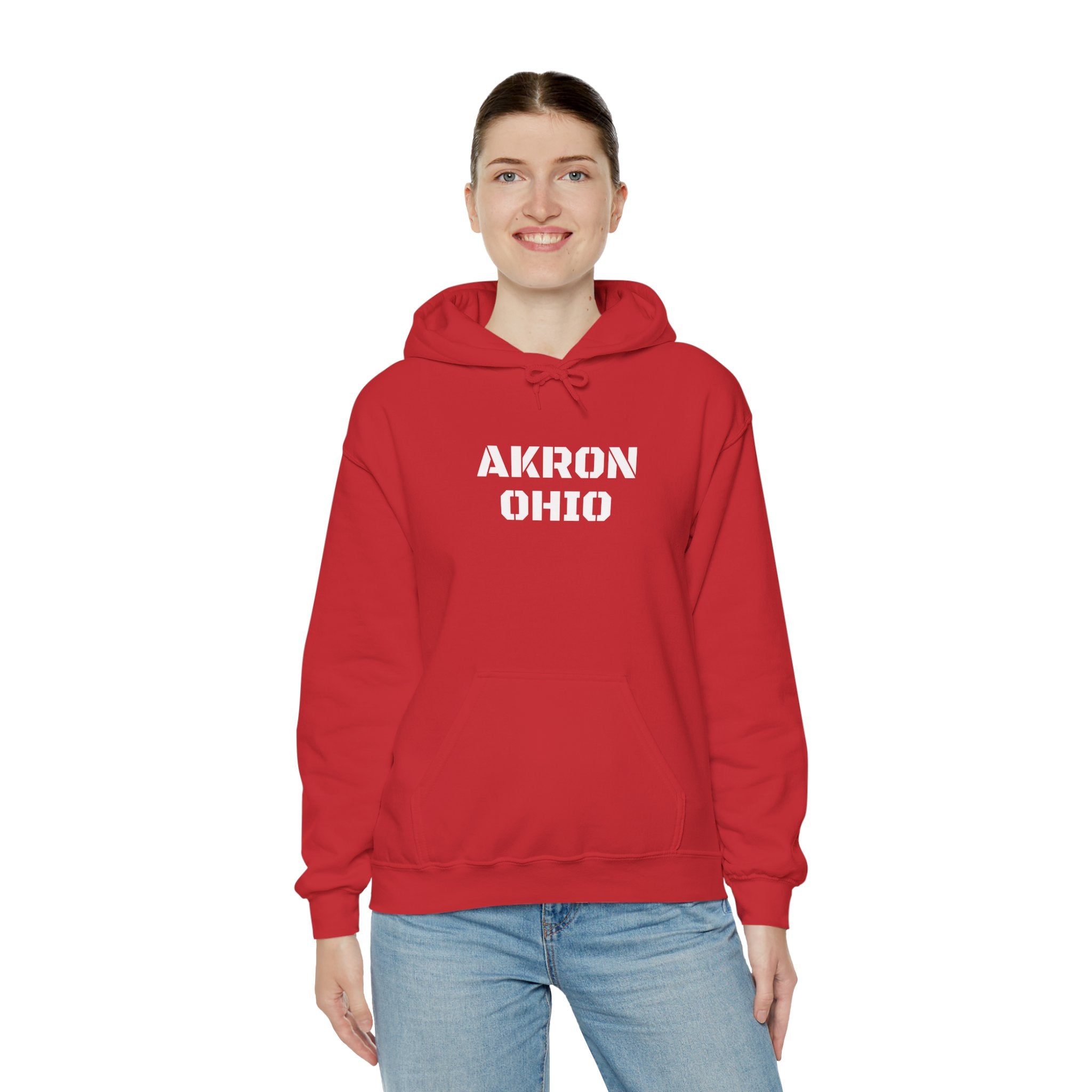 Viringee Akron Ohio Unisex Heavy Blend Hooded Sweatshirt