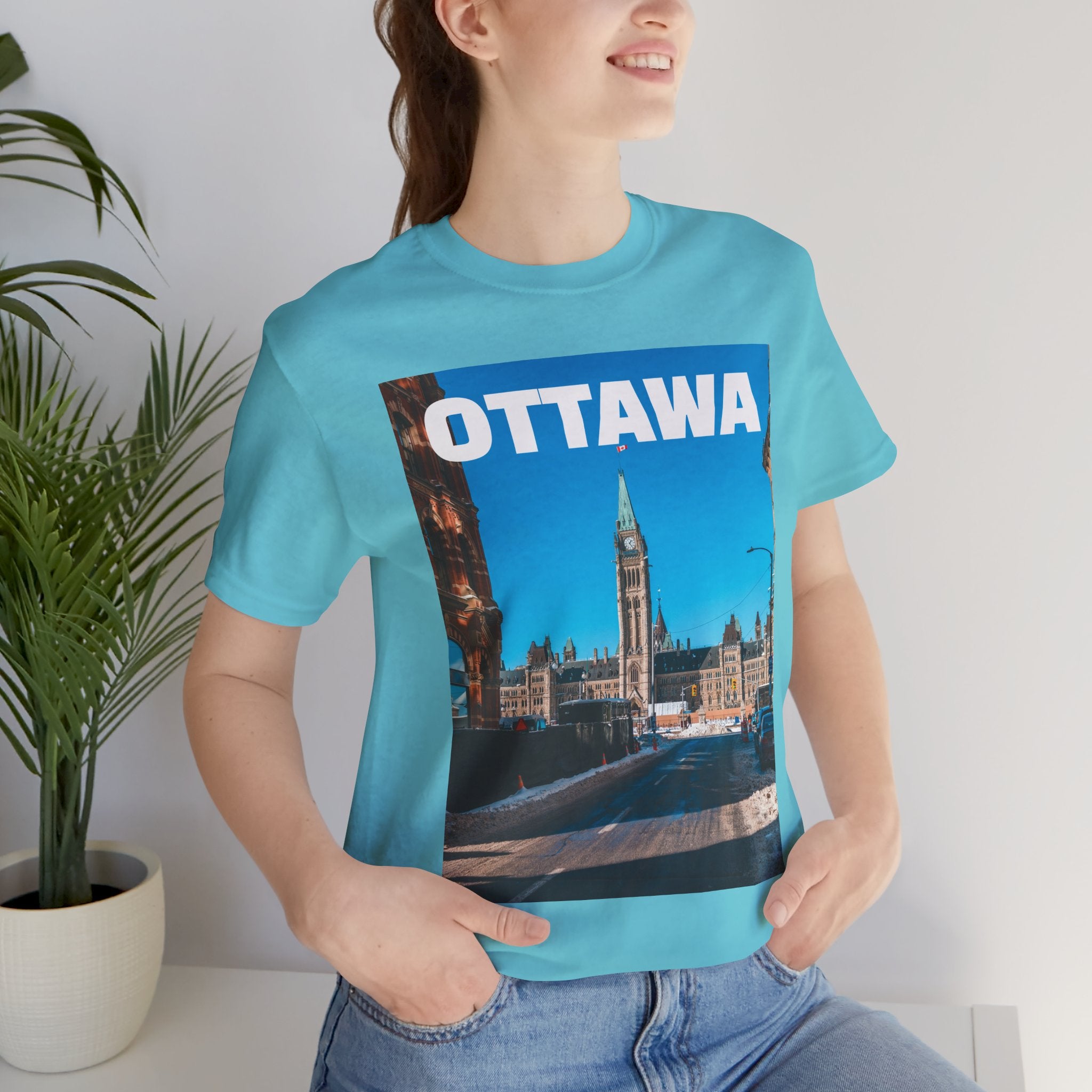 Unisex Ottawa T-shirt with bold city design by Viringee