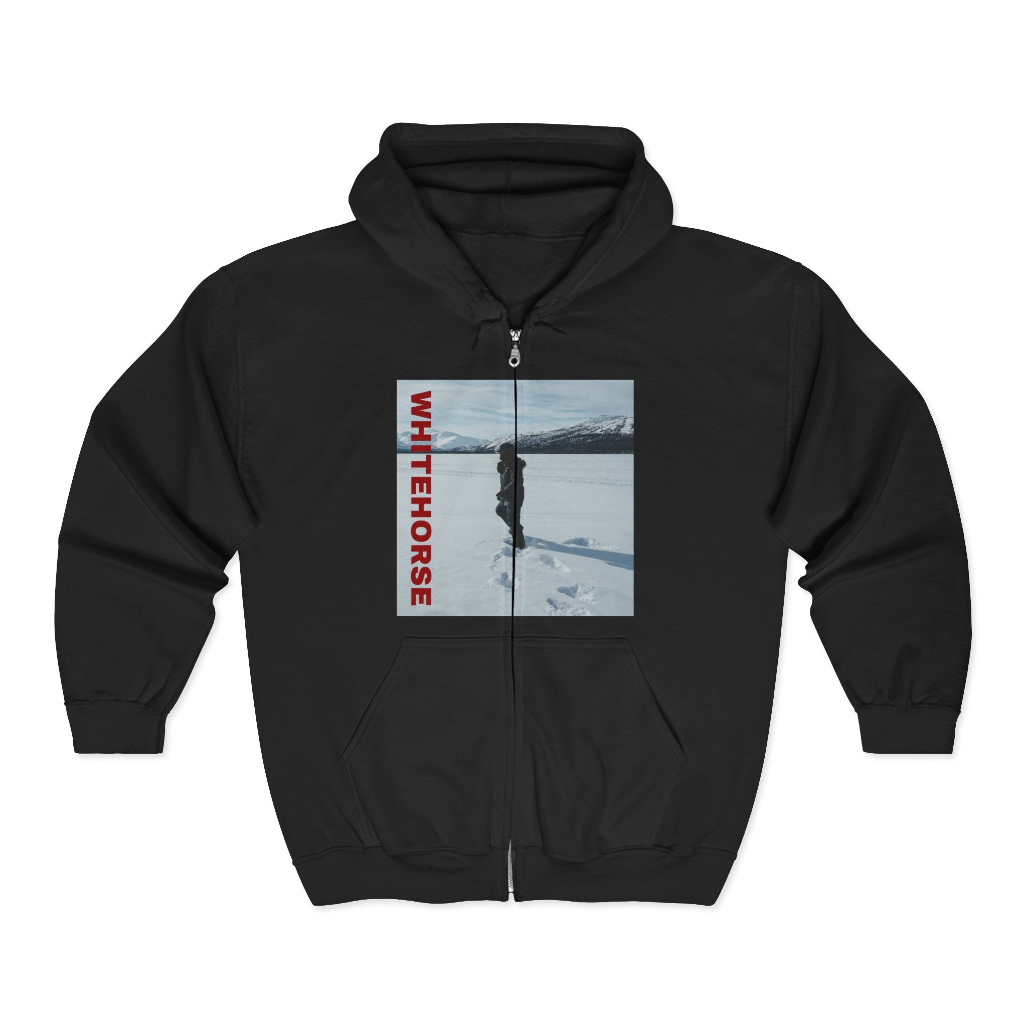 Viringee Whitehorse Winter Adventure Unisex Full Zip Hoodie