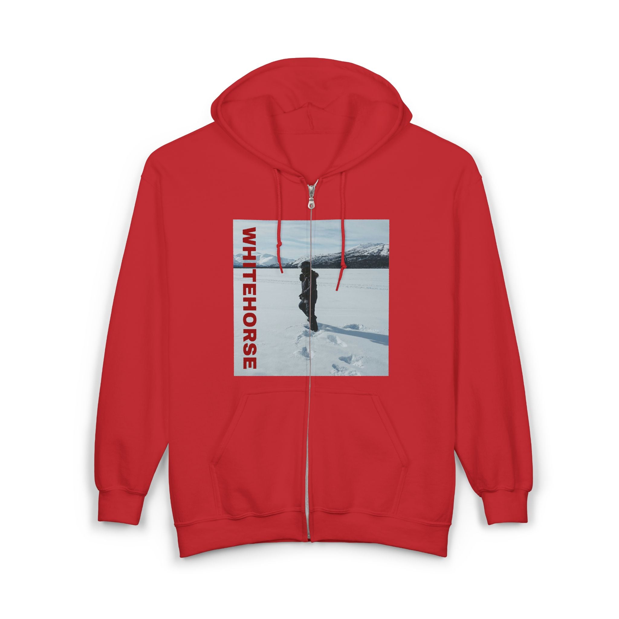 Viringee Whitehorse Winter Adventure Unisex Full Zip Hoodie