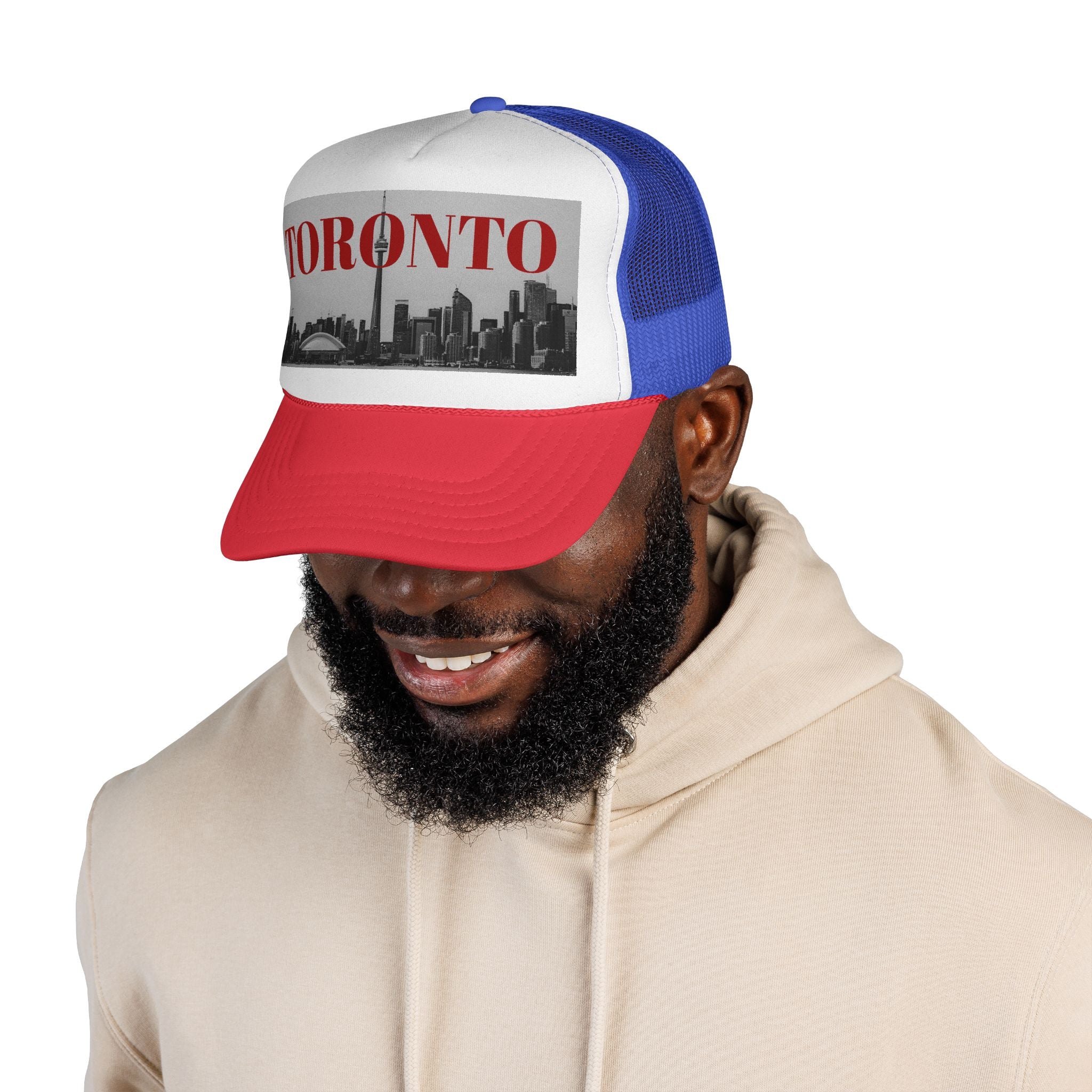 Toronto Black and White Skyline Trucker Cap