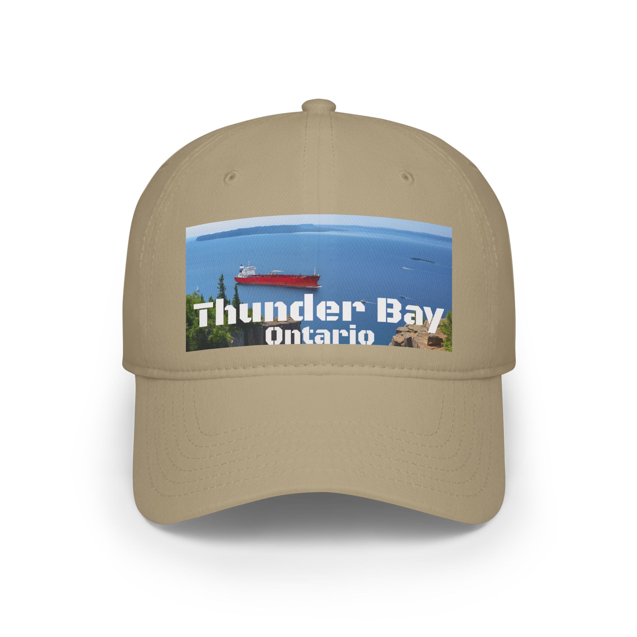 Adjustable Thunder Bay Ontario low profile cap with printed graphic