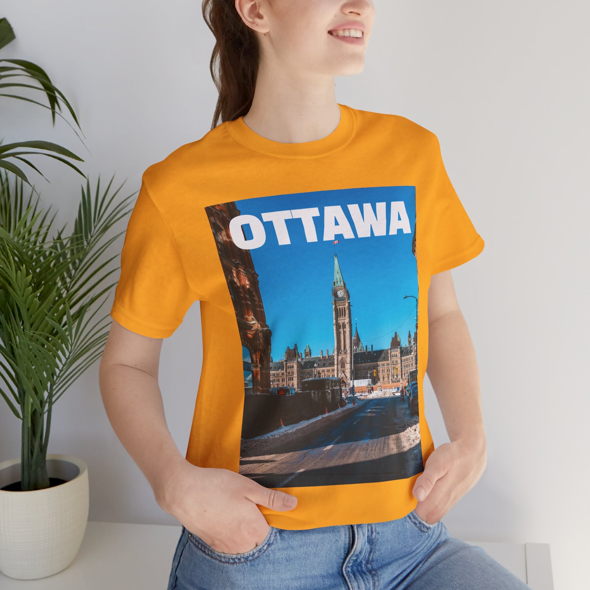 Unisex Ottawa T-shirt with bold city design by Viringee