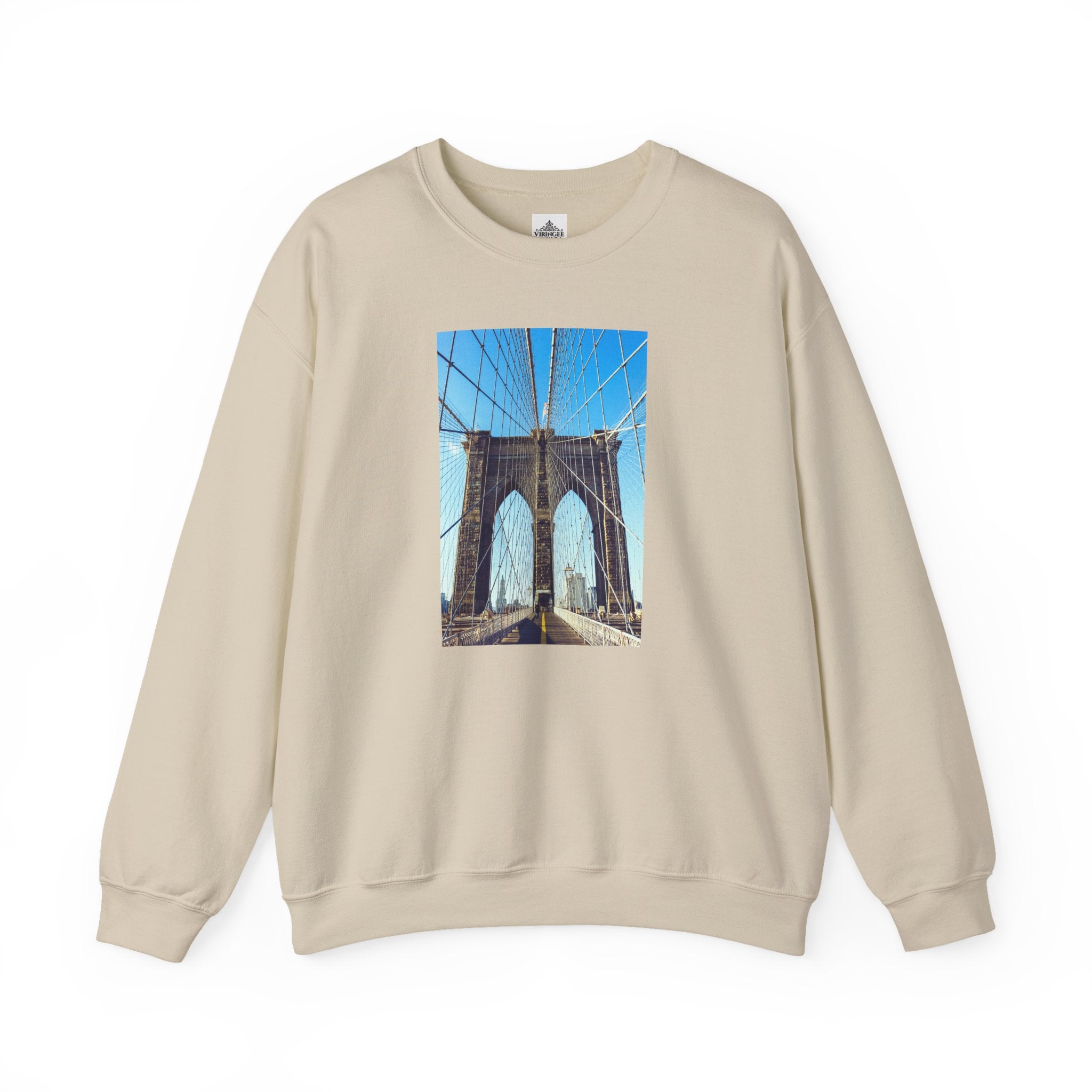 Viringee Brooklyn Bridge Crewneck Sweatshirt