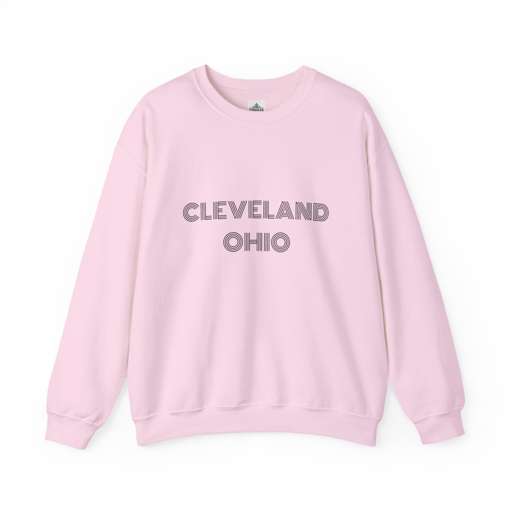 Classic crewneck sweatshirt celebrating Cleveland Ohio in modern street style