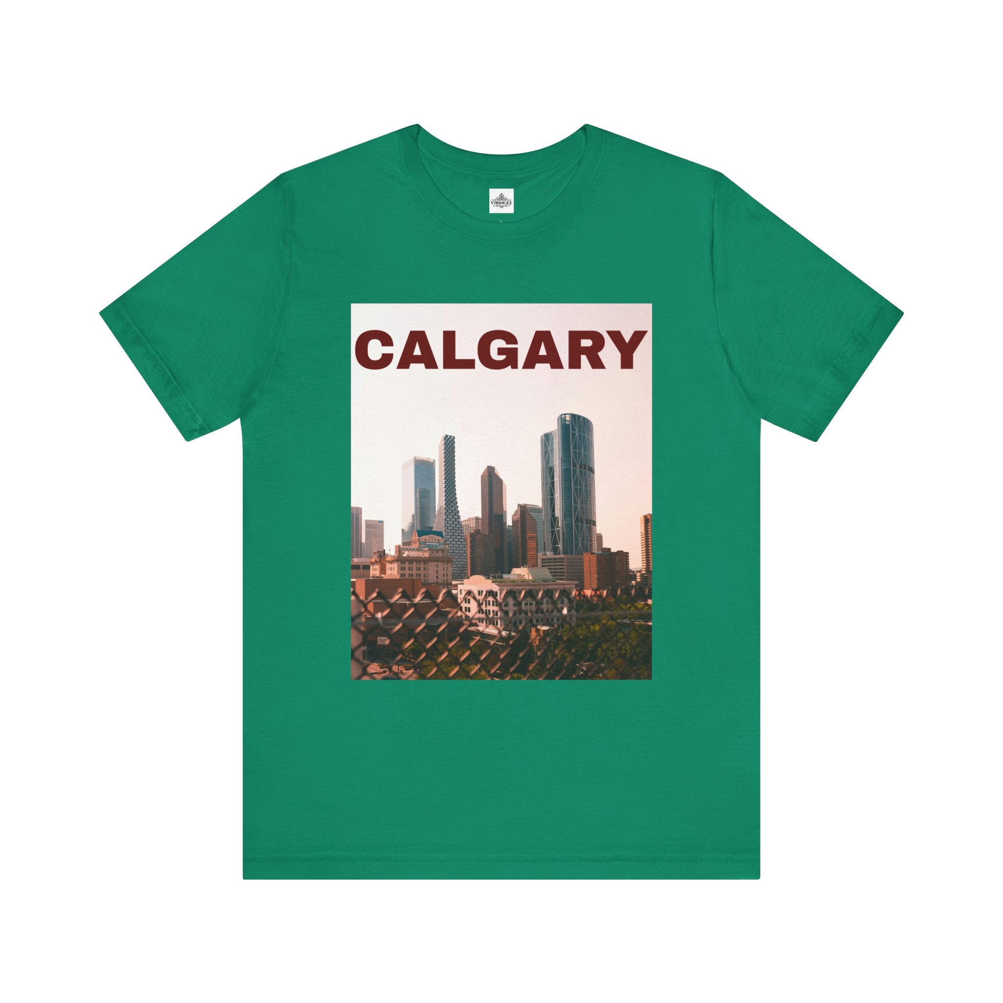 Unisex Calgary skyline T-shirt with bold city design