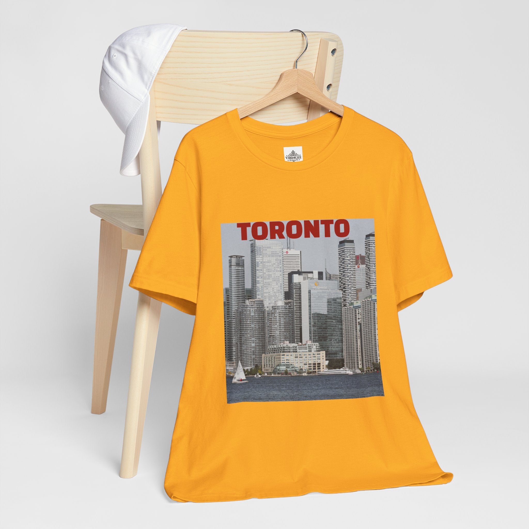 Unisex Toronto Harbor T-shirt inspired by city skyline