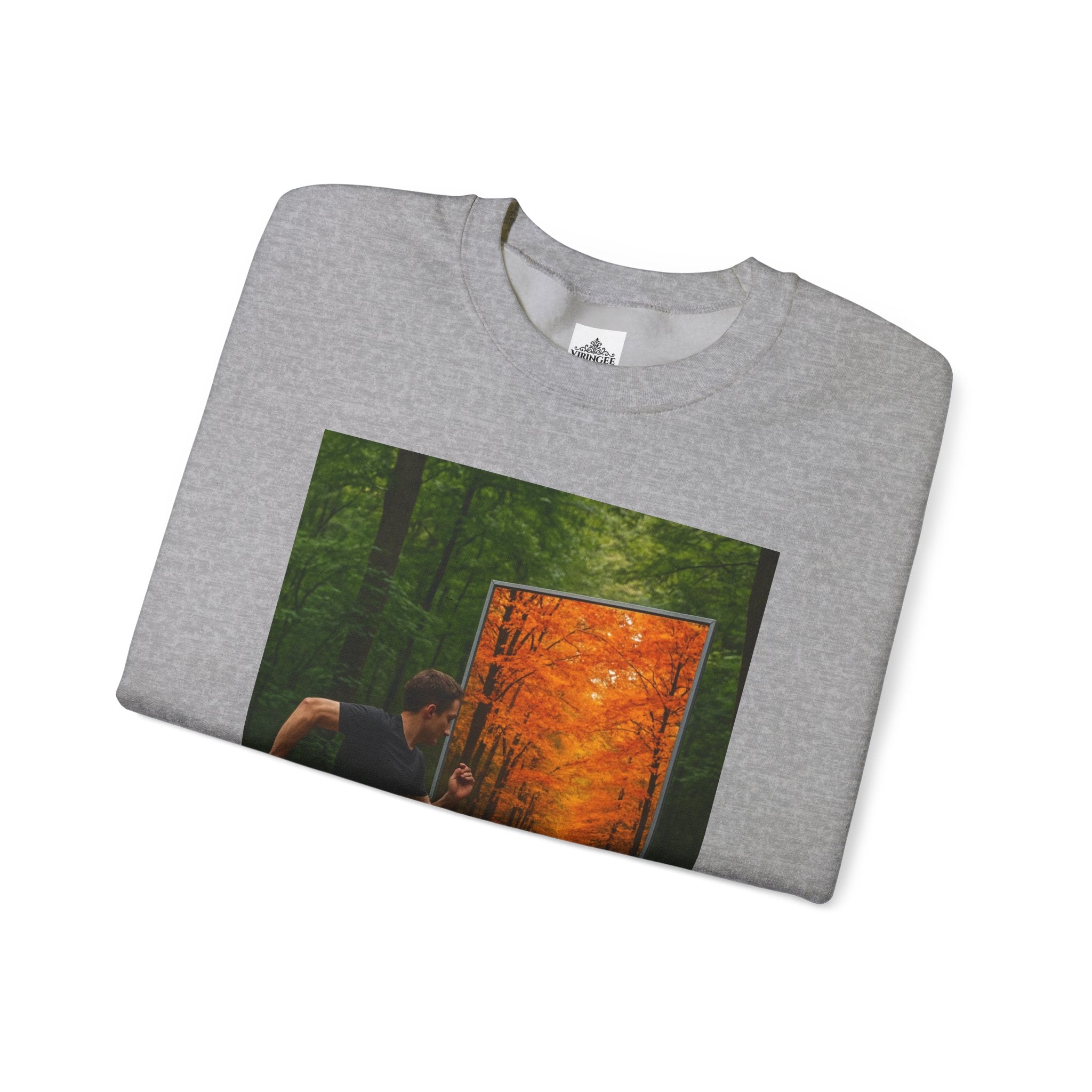 Viringee Fall Door Unisex Heavy Blend™ Crewneck Sweatshirt