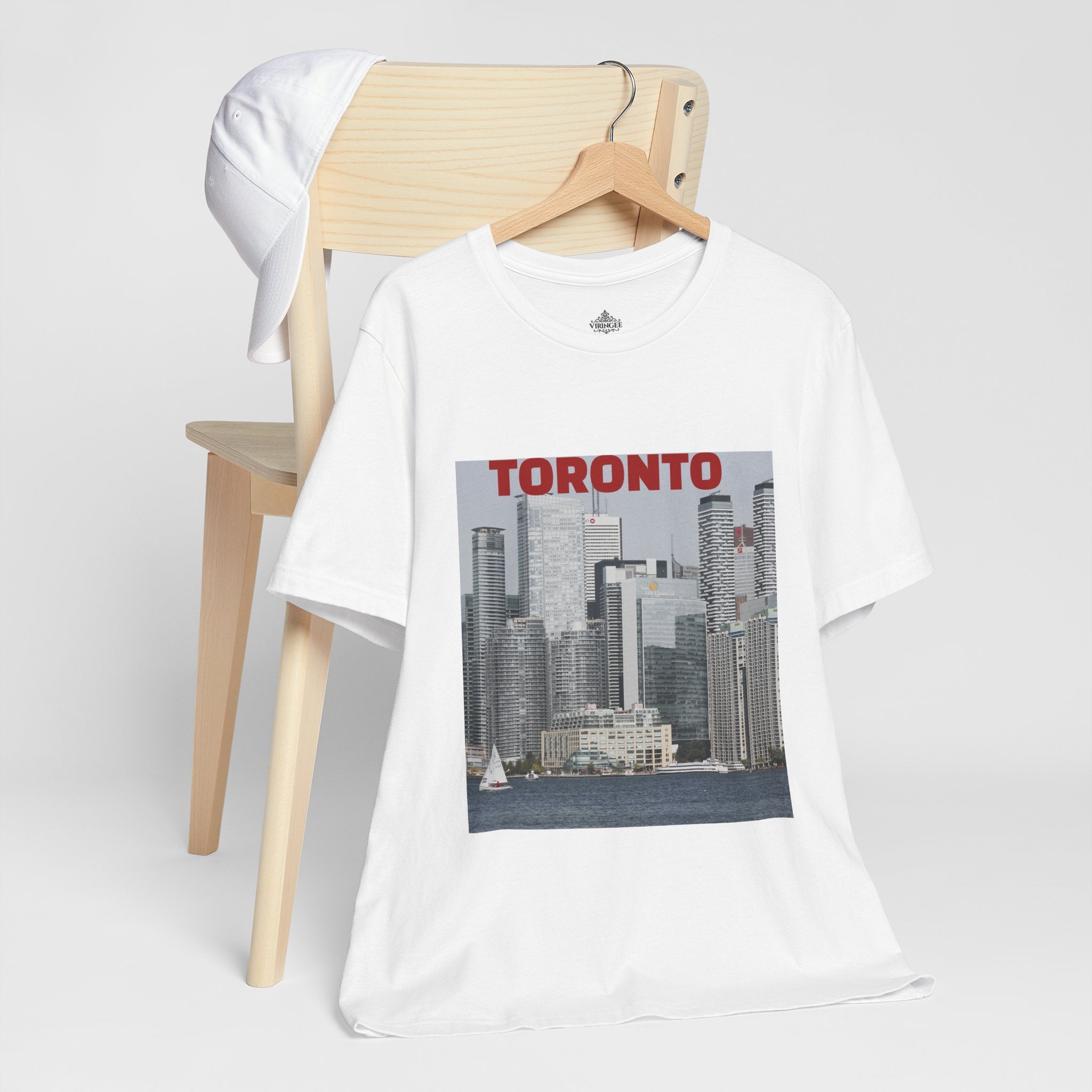 Unisex Toronto Harbor T-shirt inspired by city skyline