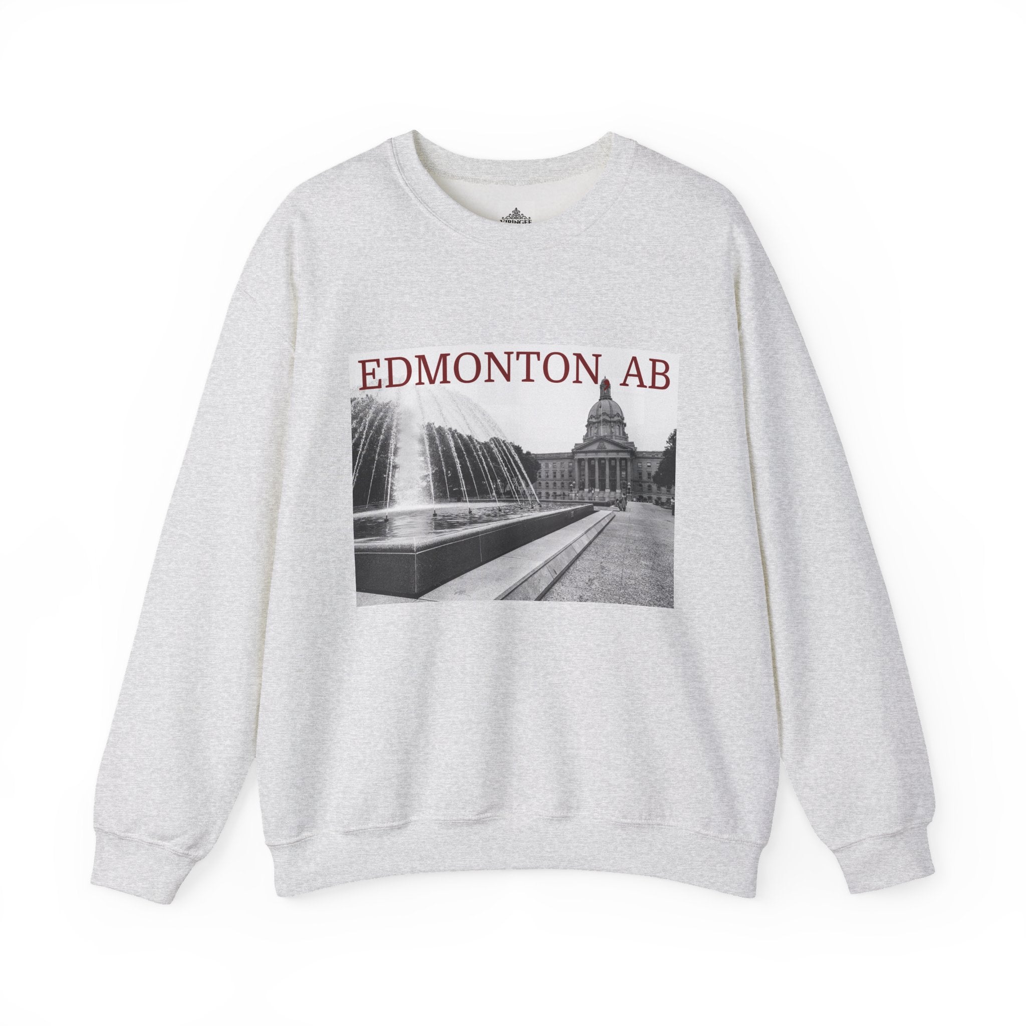 Unisex Edmonton Alberta sweatshirt with bold city graphic