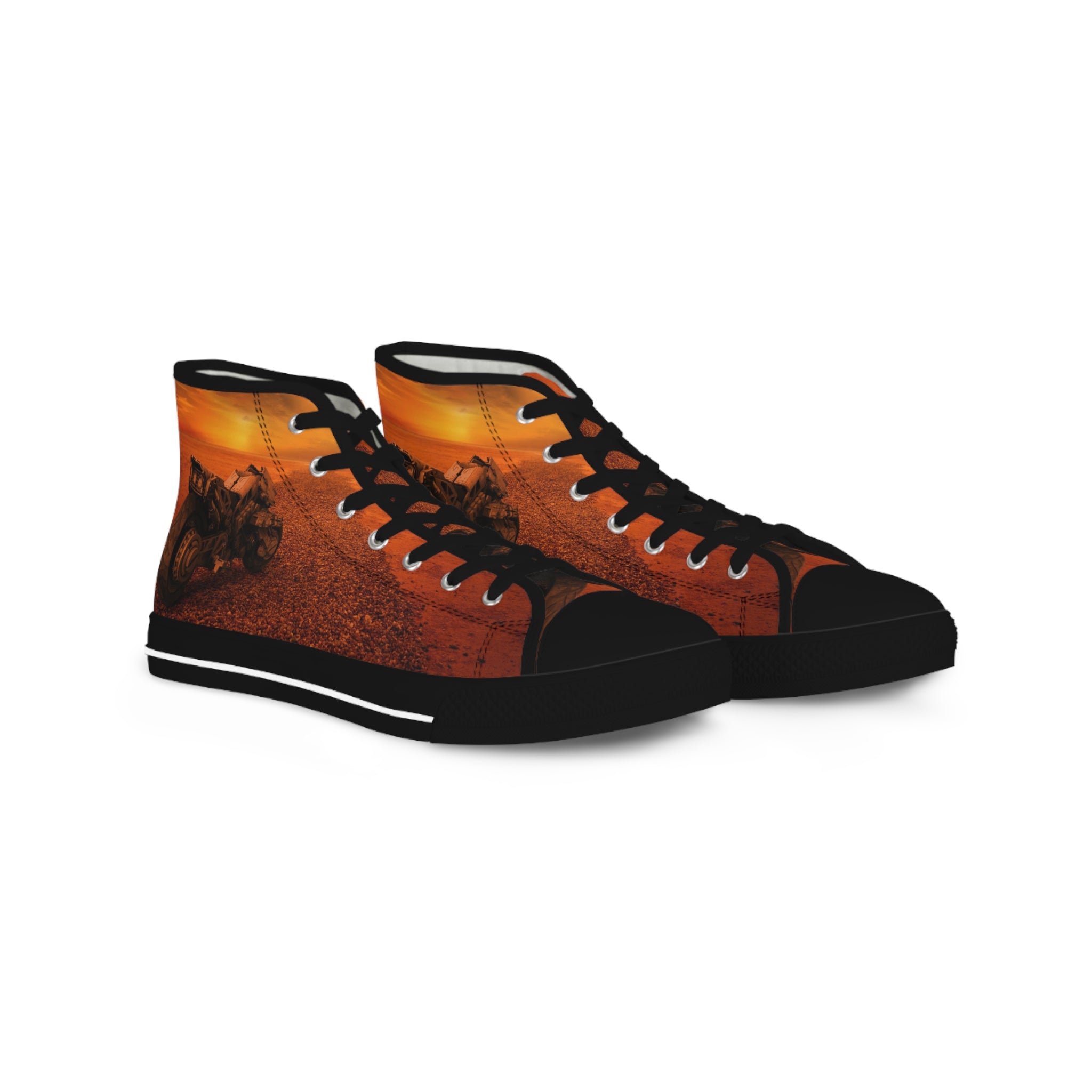 Viringee Sunset Scene Men's High Top Sneakers