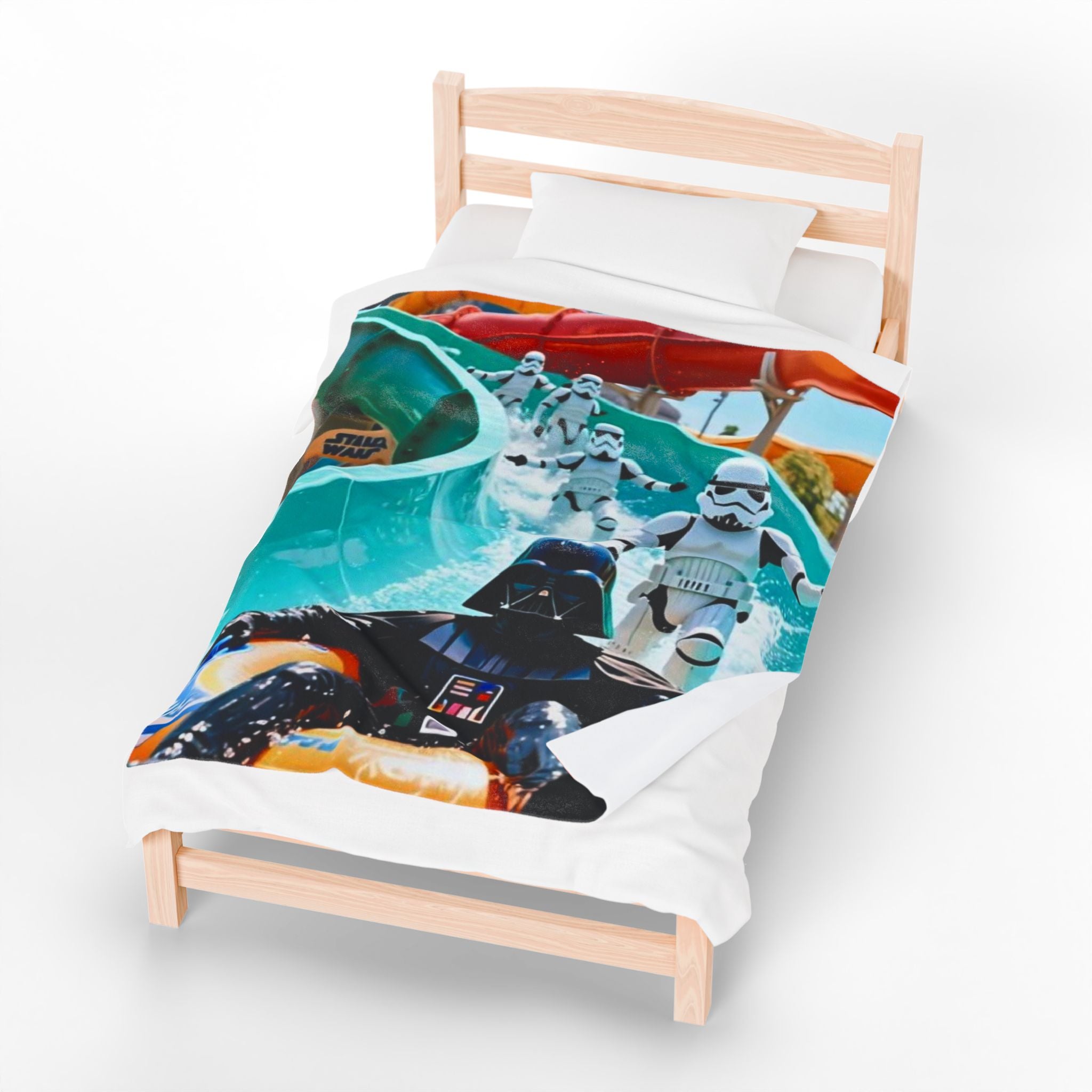 Viringee Stormtrooper Darth Vader Waterpark Velveteen Blanket