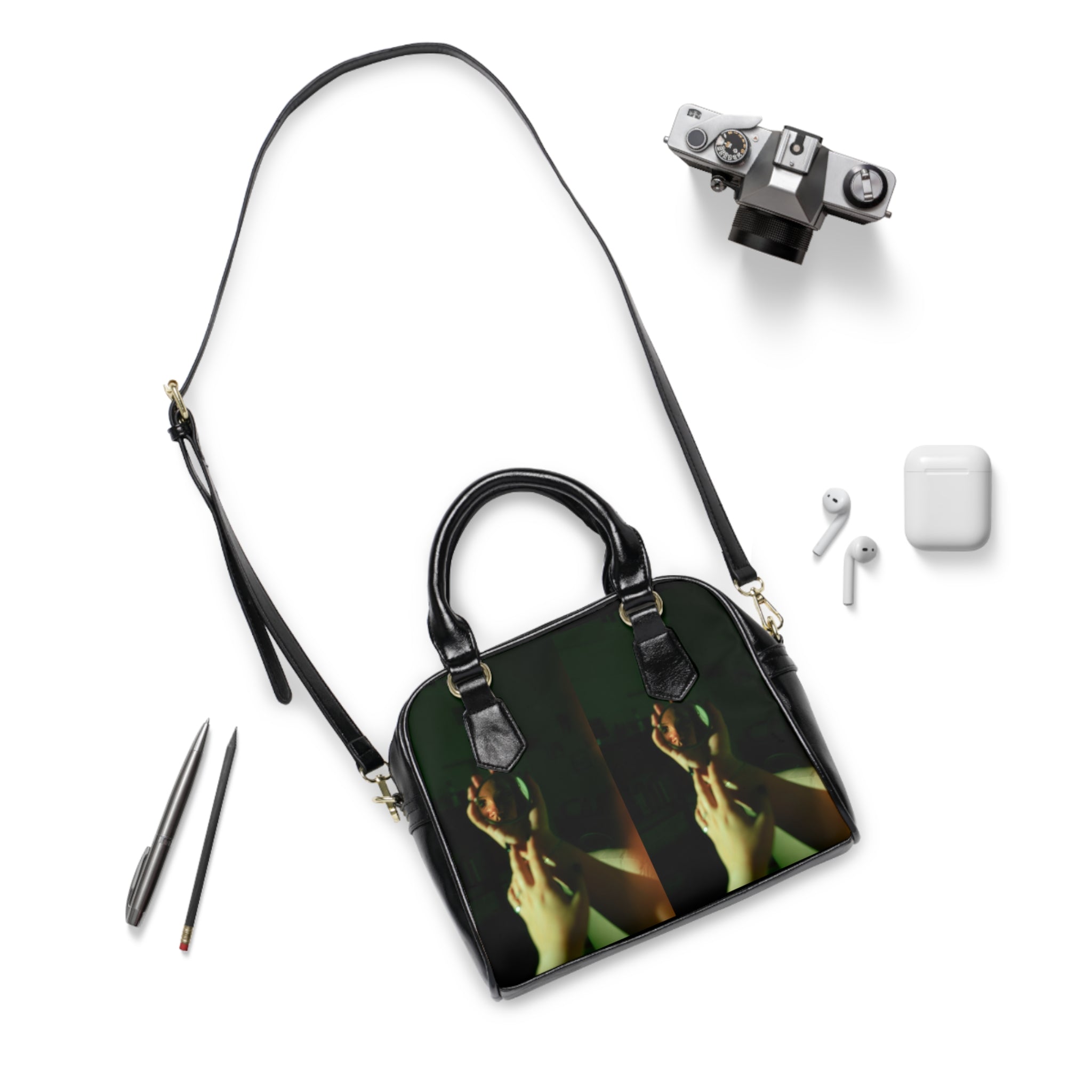 Viringee Mirror Art Shoulder Handbag