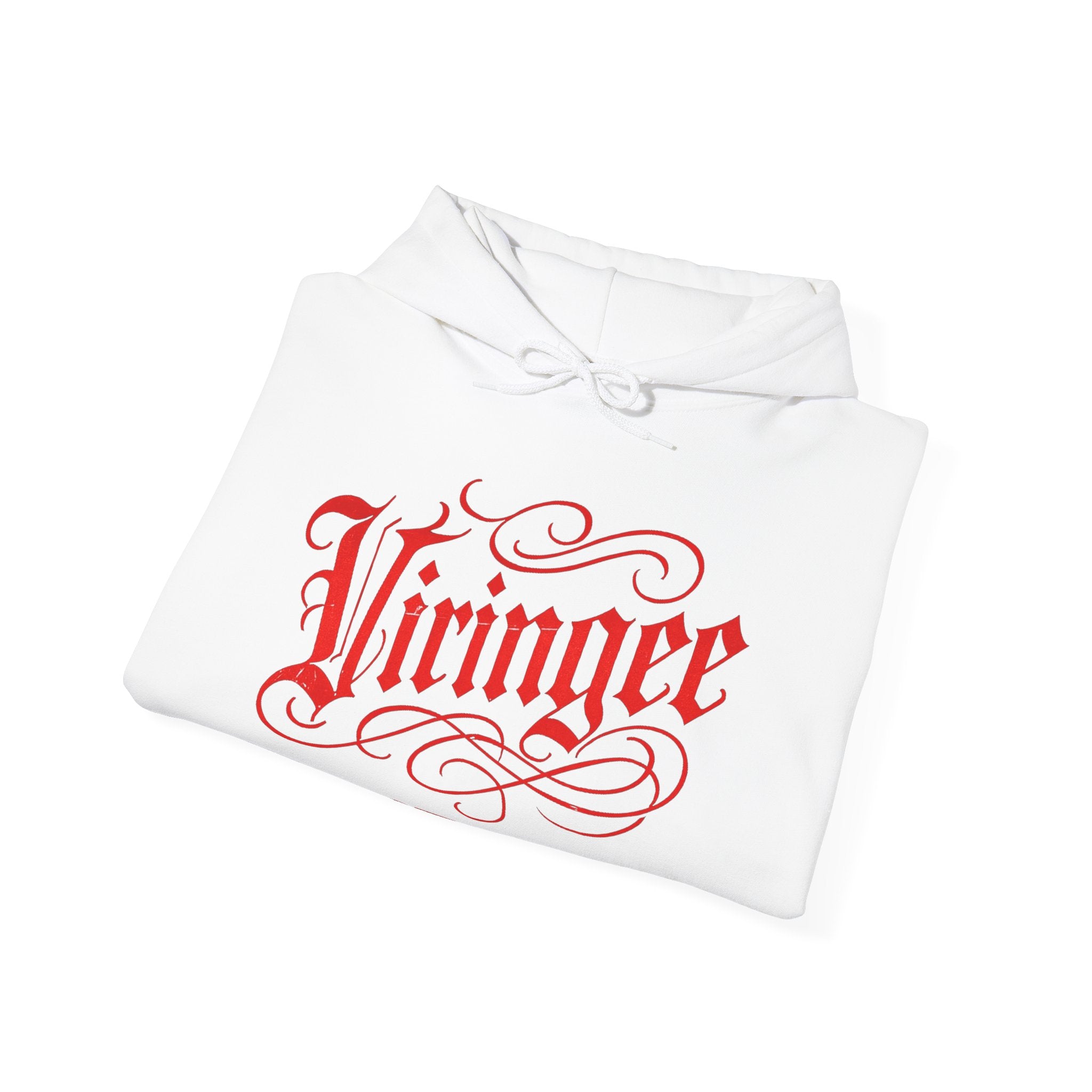 Viringee Red Logo Classic Script Hoodie