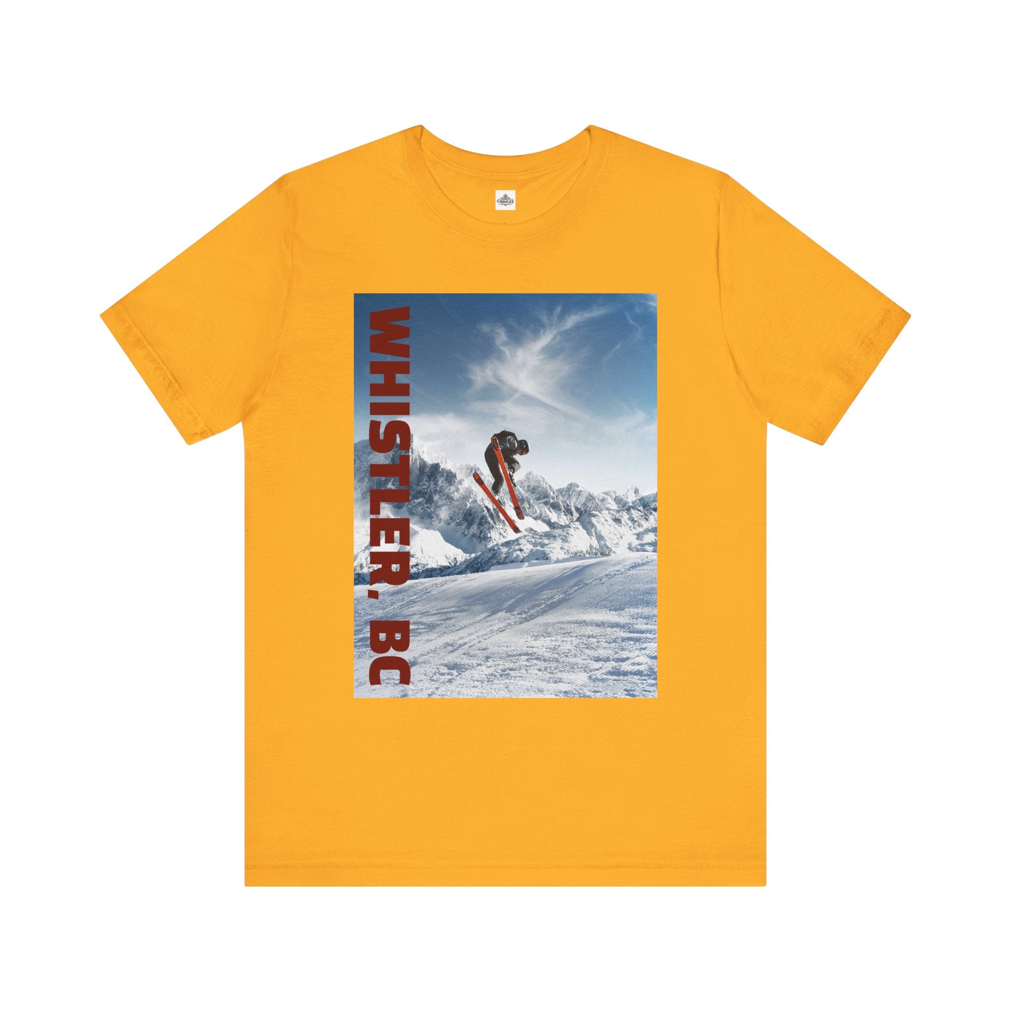 Viringee Whistler BC Snowboarder Short Sleeve Tee