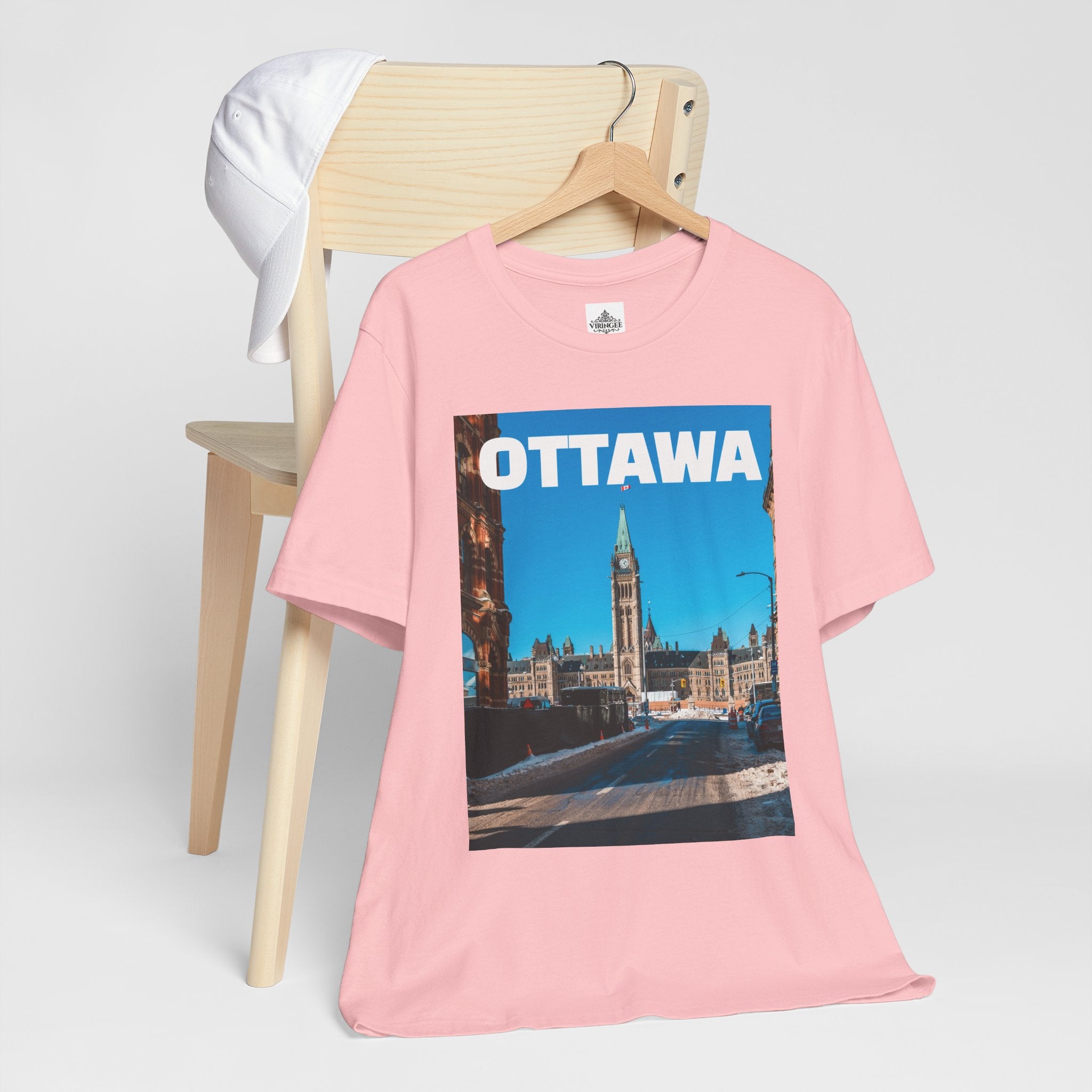Unisex Ottawa T-shirt with bold city design by Viringee