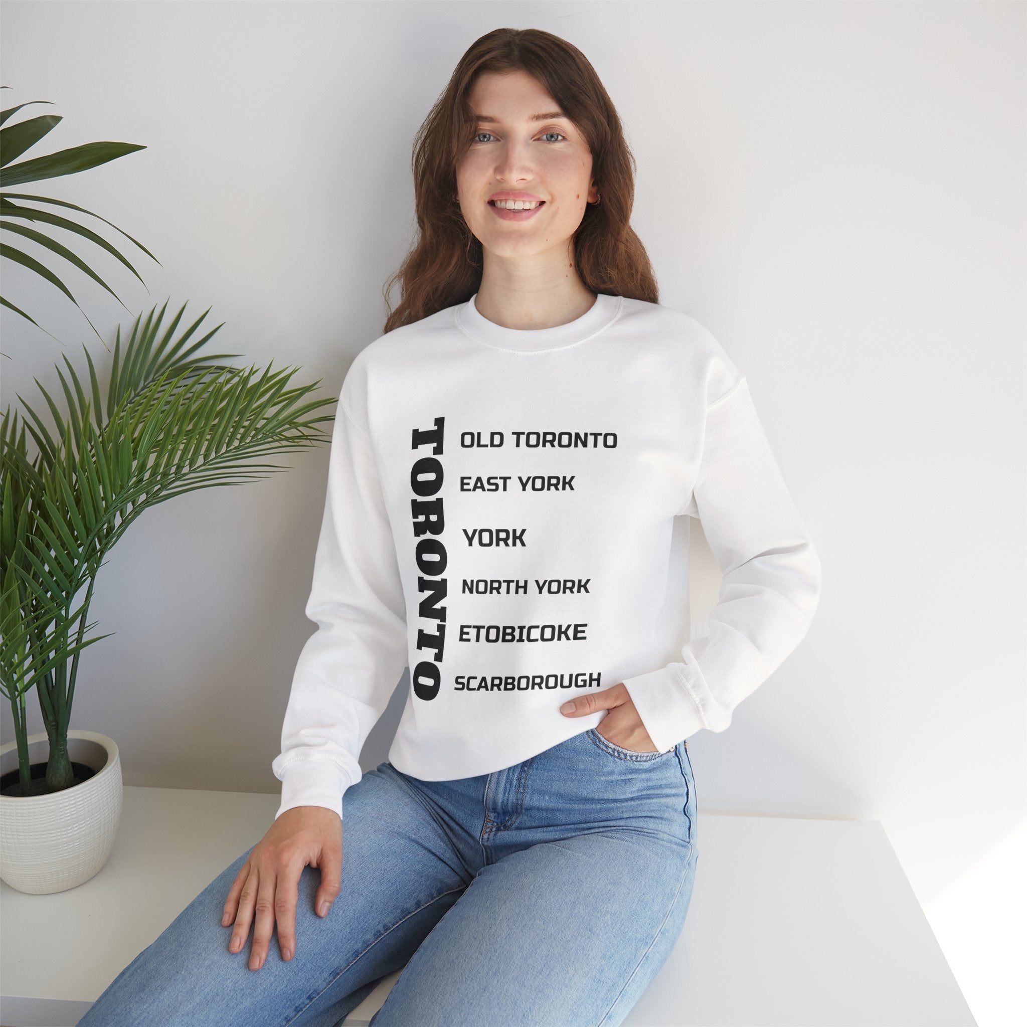 Viringee Toronto Six Boroughs Unisex Crewneck Sweatshirt