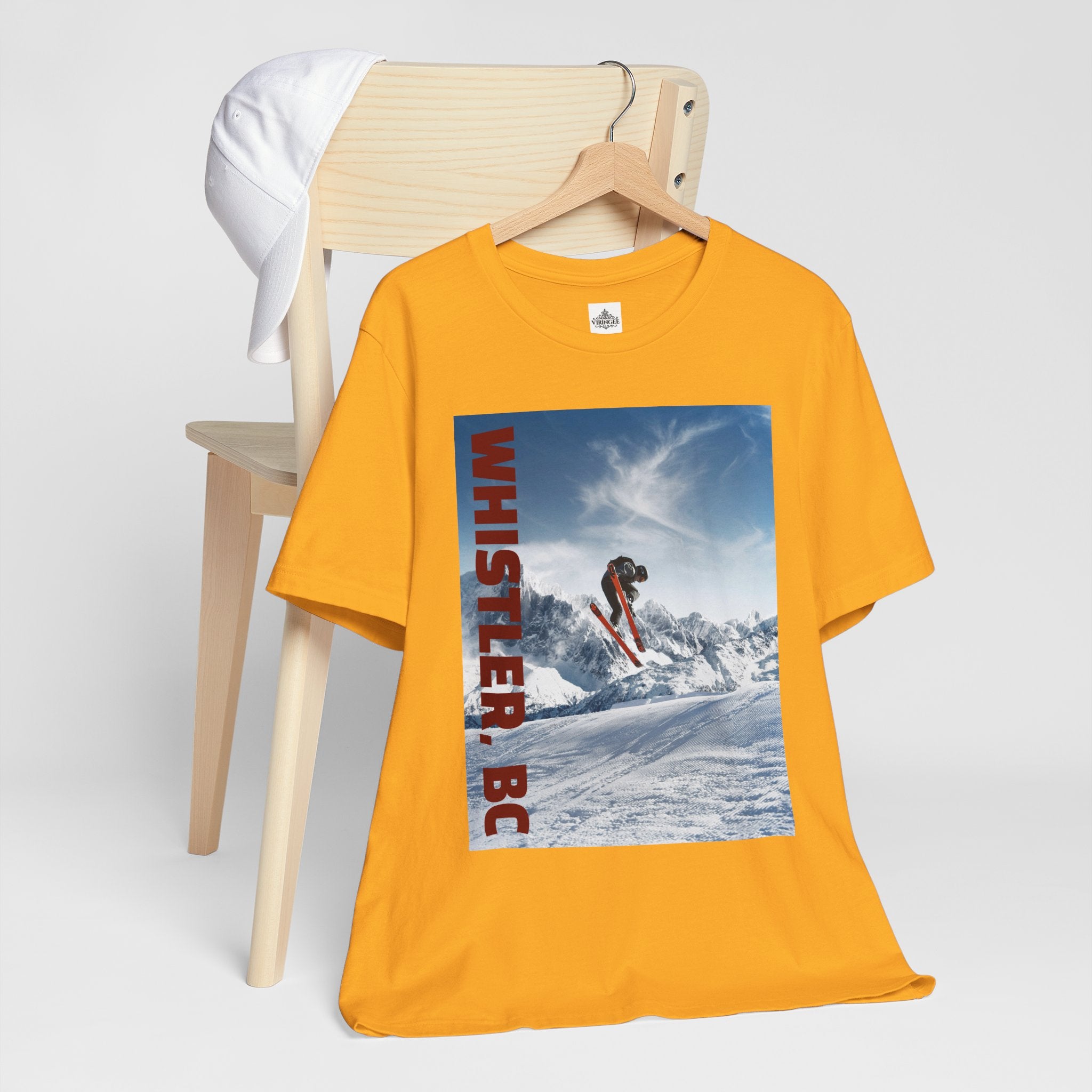 Viringee Whistler BC Snowboarder Short Sleeve Tee