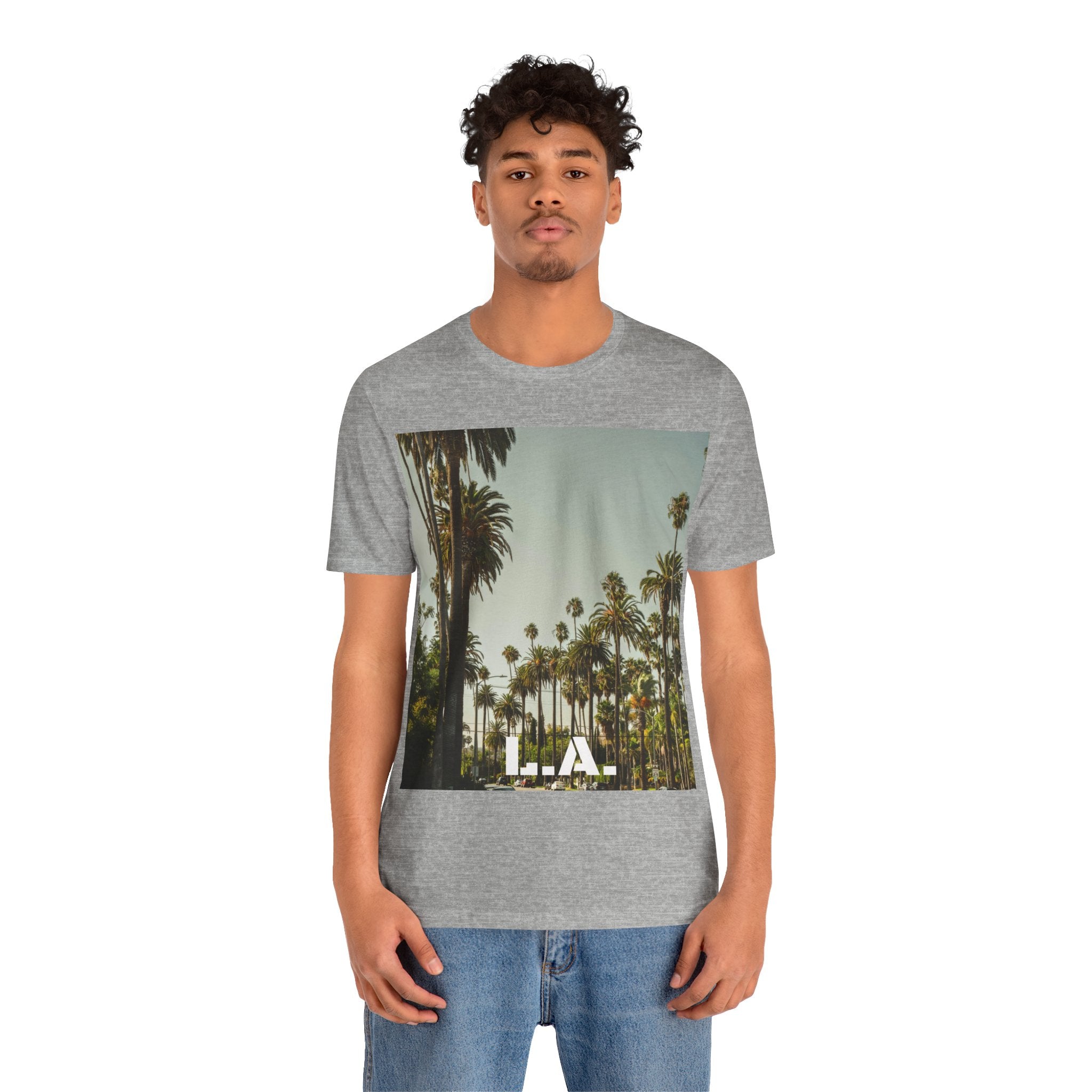 Viringee LA Palm Unisex Trees Graphic T-shirt