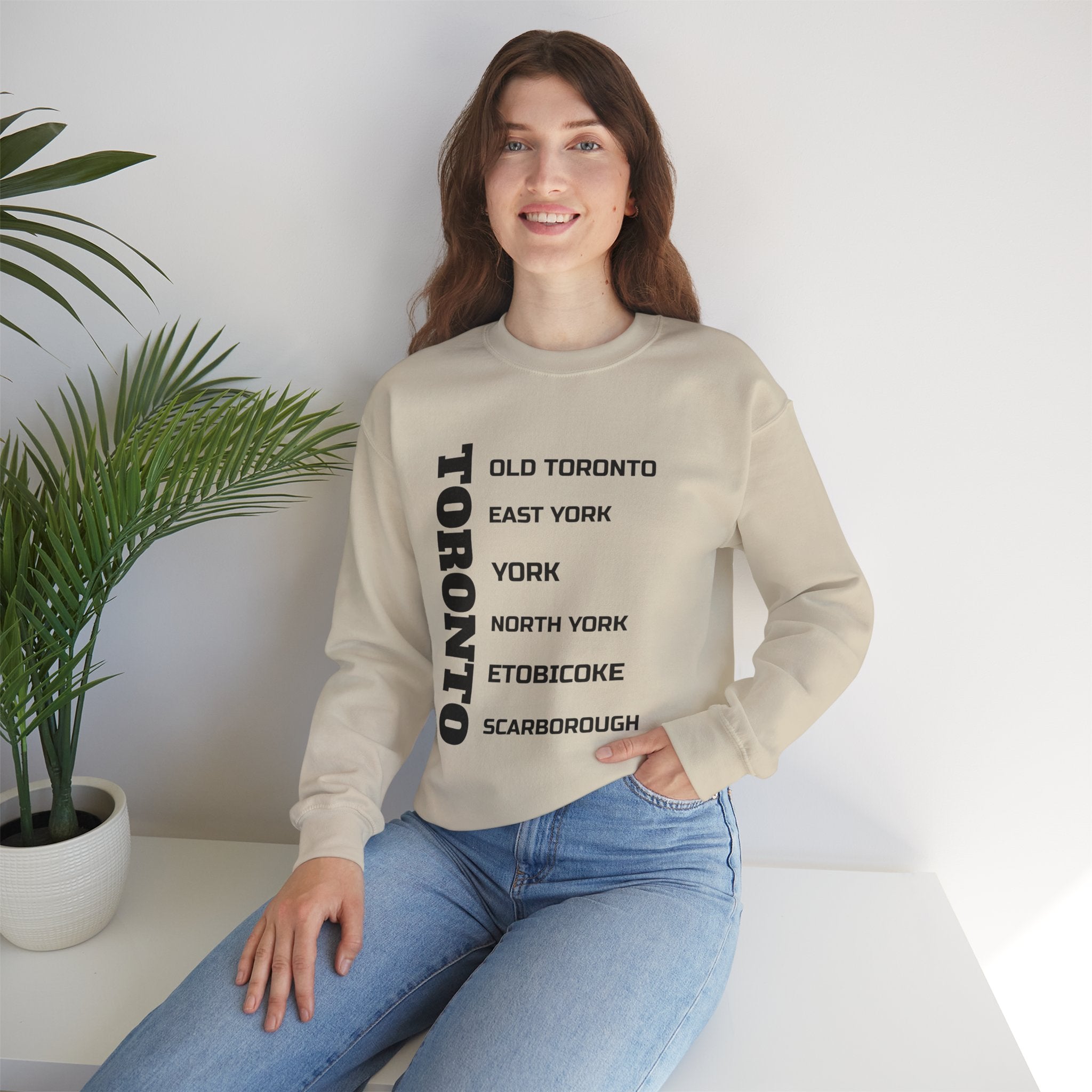 Viringee Toronto Six Boroughs Unisex Crewneck Sweatshirt