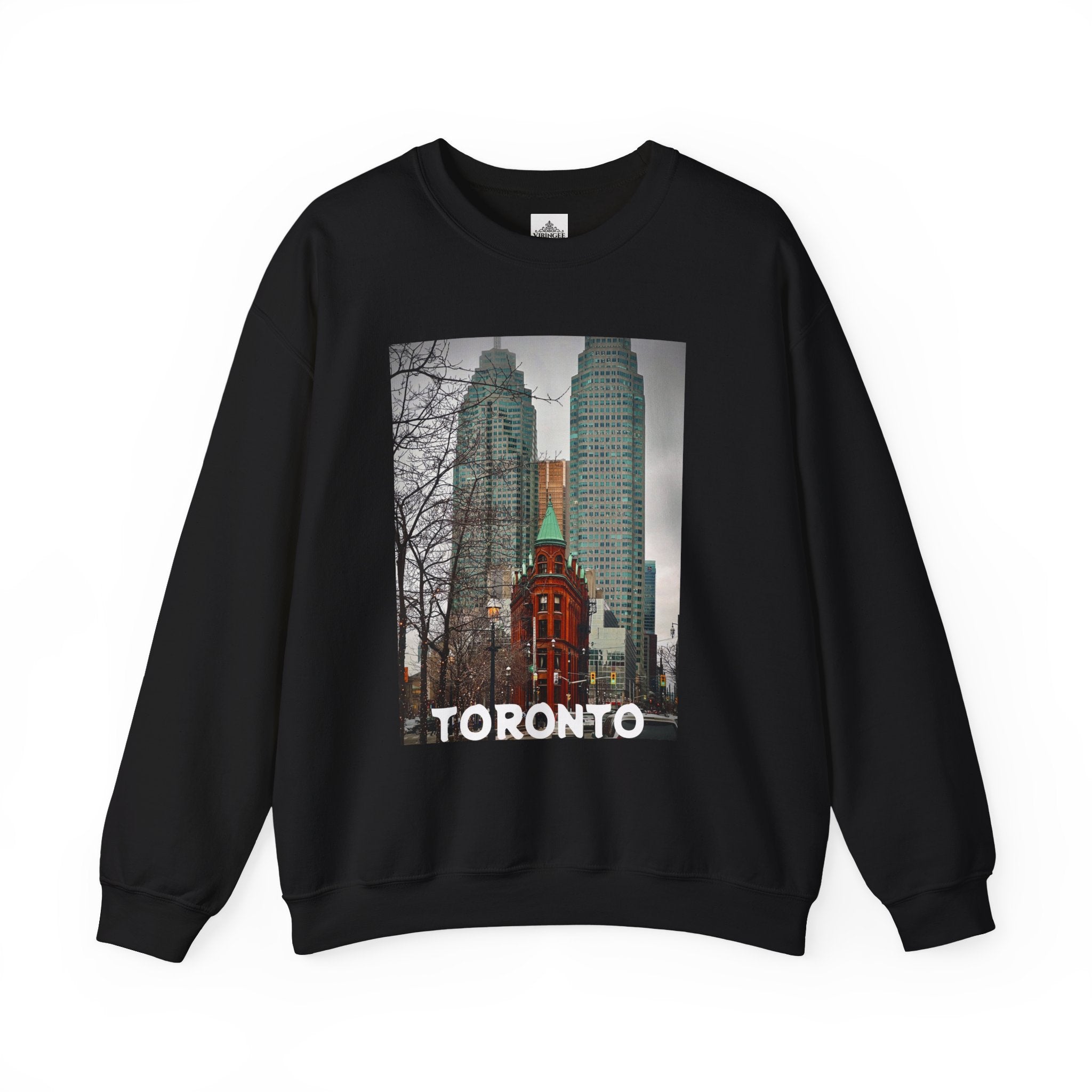 Viringee Toronto Gooderham Flatiron Building Unisex Crewneck Sweatshirt