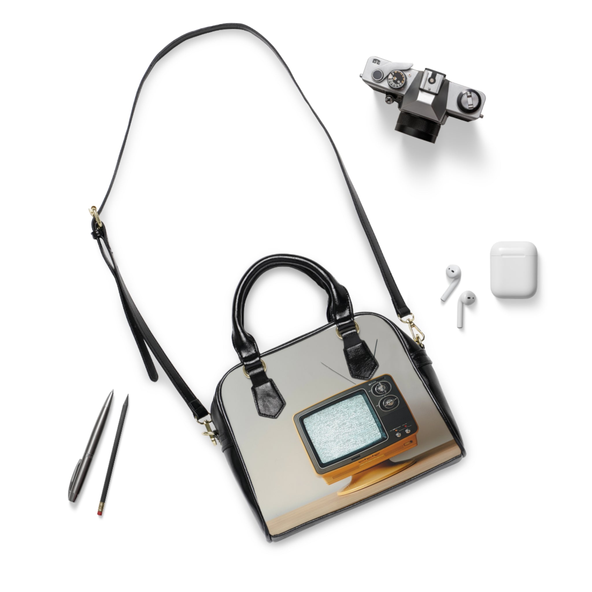 Viringee Retro TV Shoulder Handbag