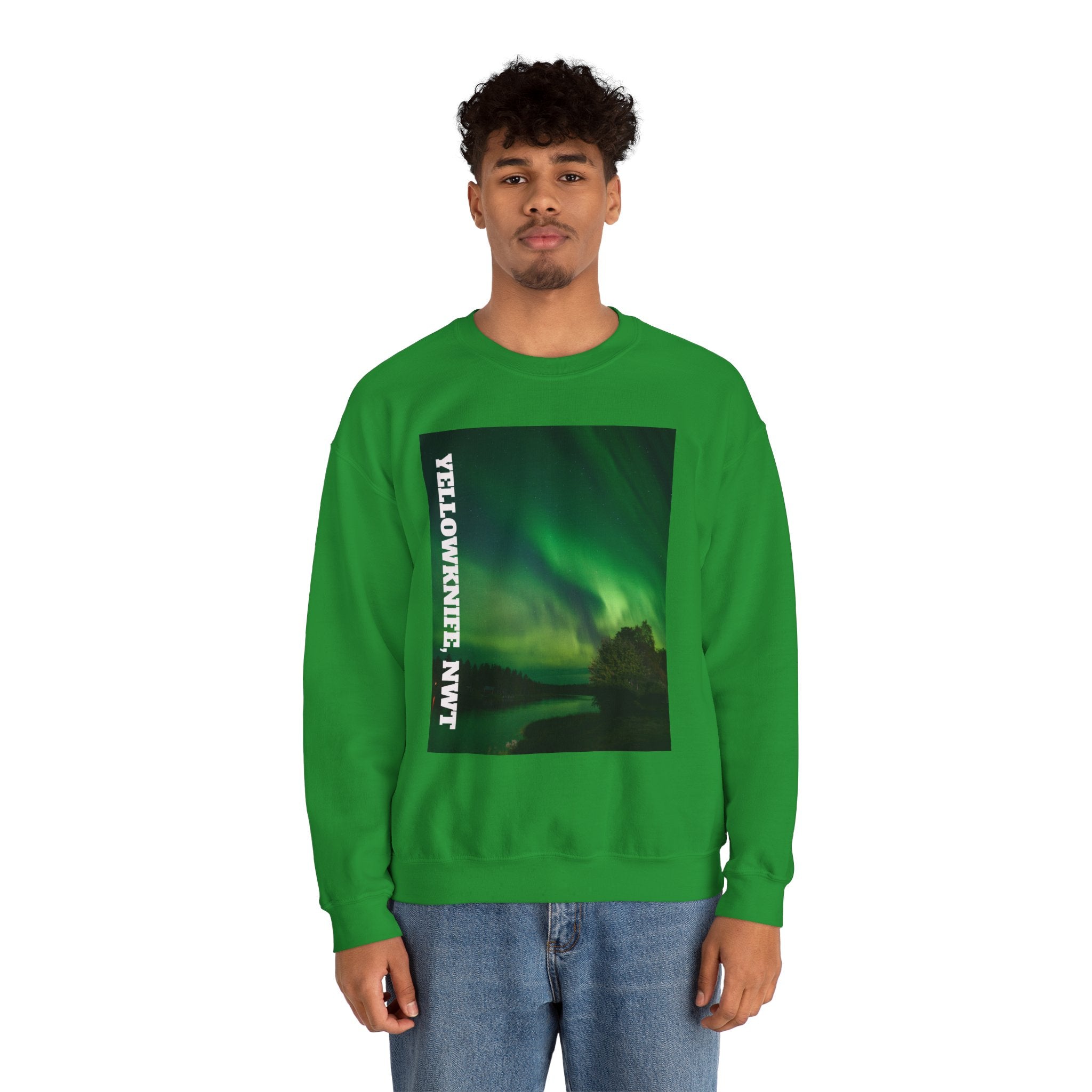 Viringee Yellowknife, NWT Lights Crewneck Sweatshirt