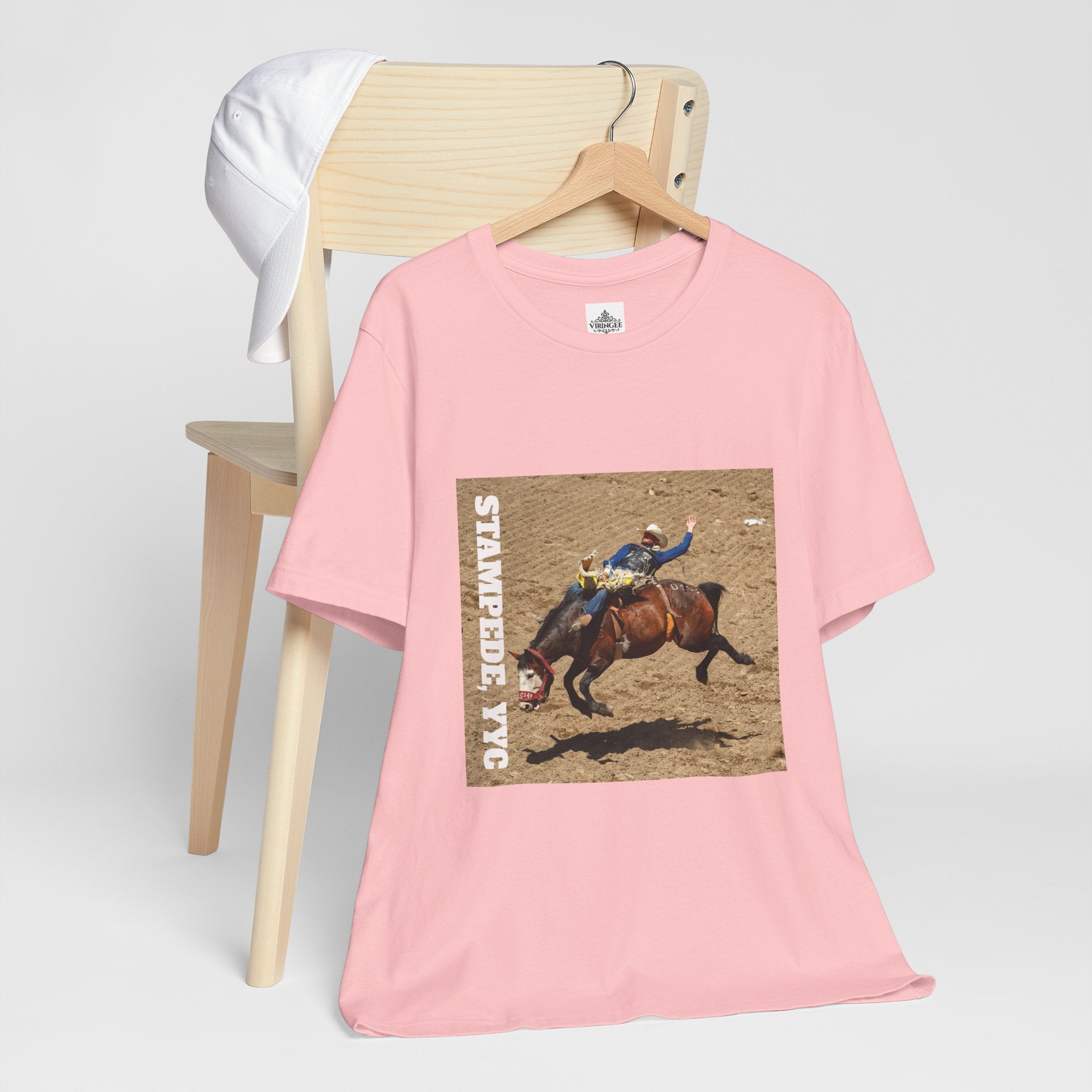 Unisex Calgary rodeo T-shirt by Viringee with Stampede design