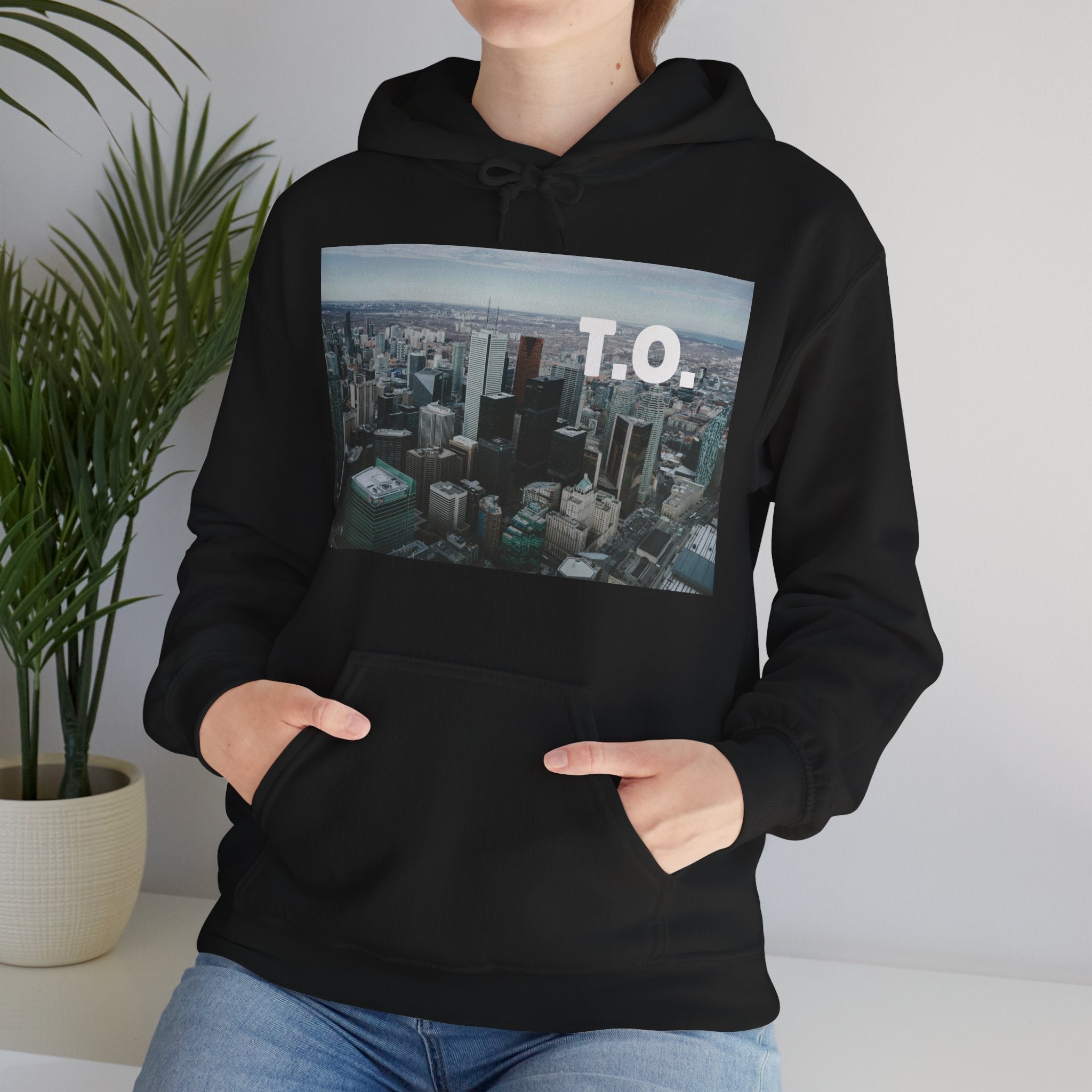 Viringee Toronto T.O. Urban Skyline Unisex Hoodie