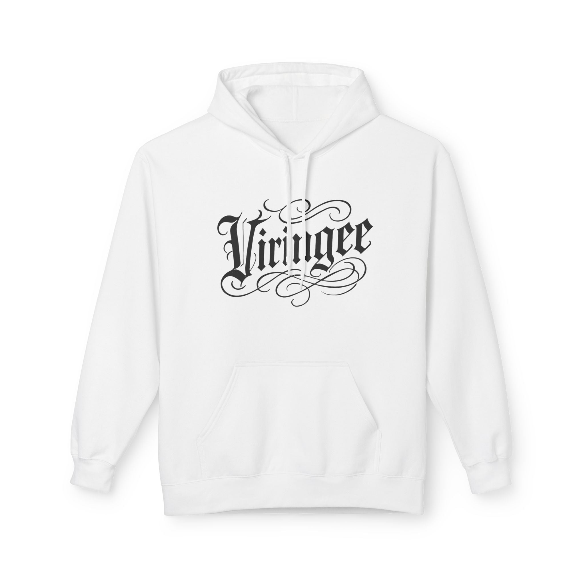 Viringee Thinking Pup Script Hoodie