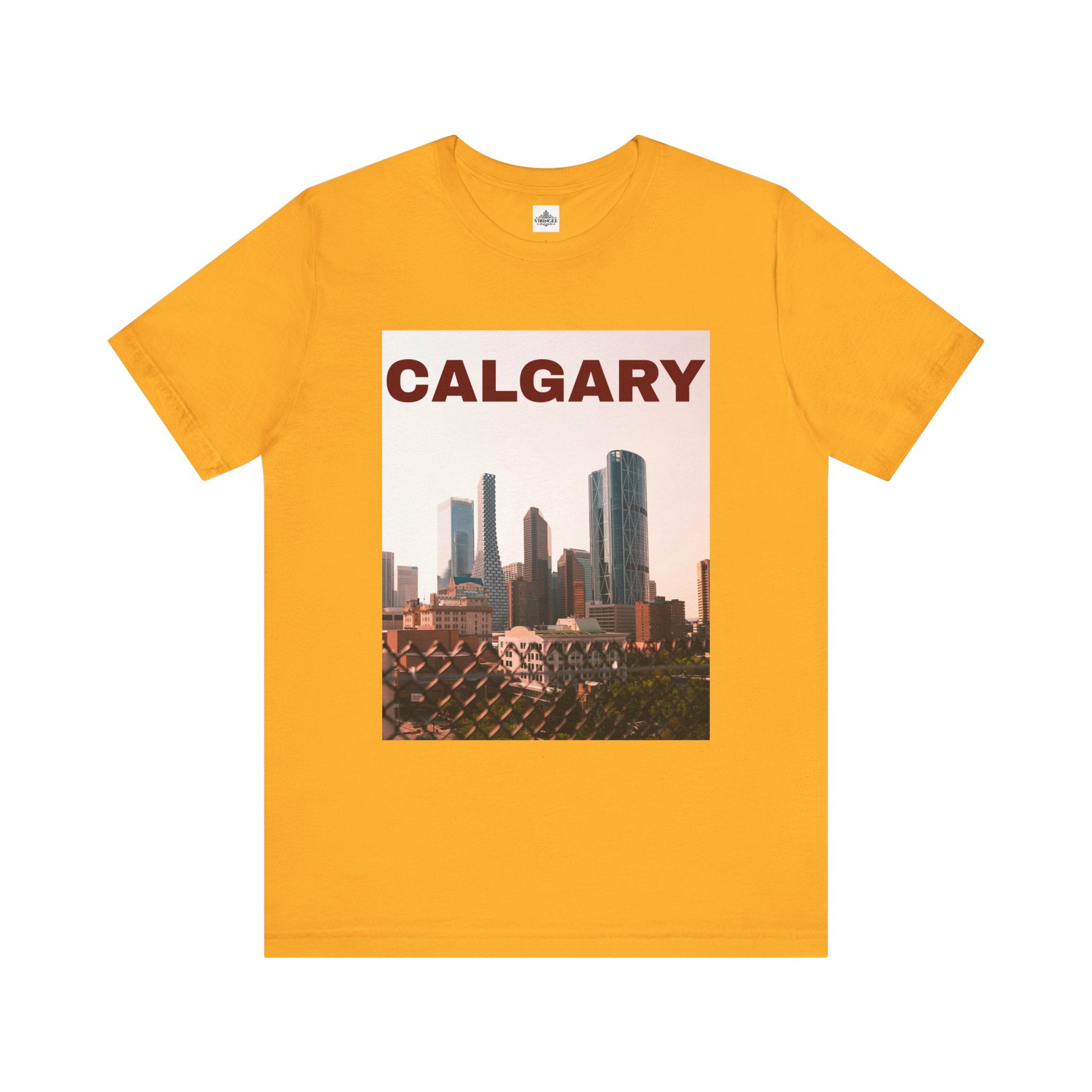 Unisex Calgary skyline T-shirt with bold city design