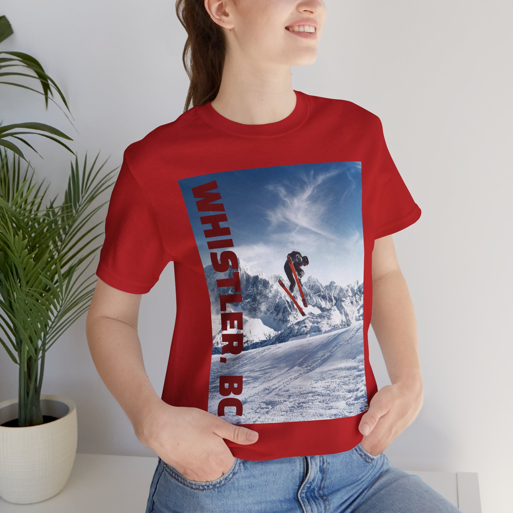 Viringee Whistler BC Snowboarder Short Sleeve Tee