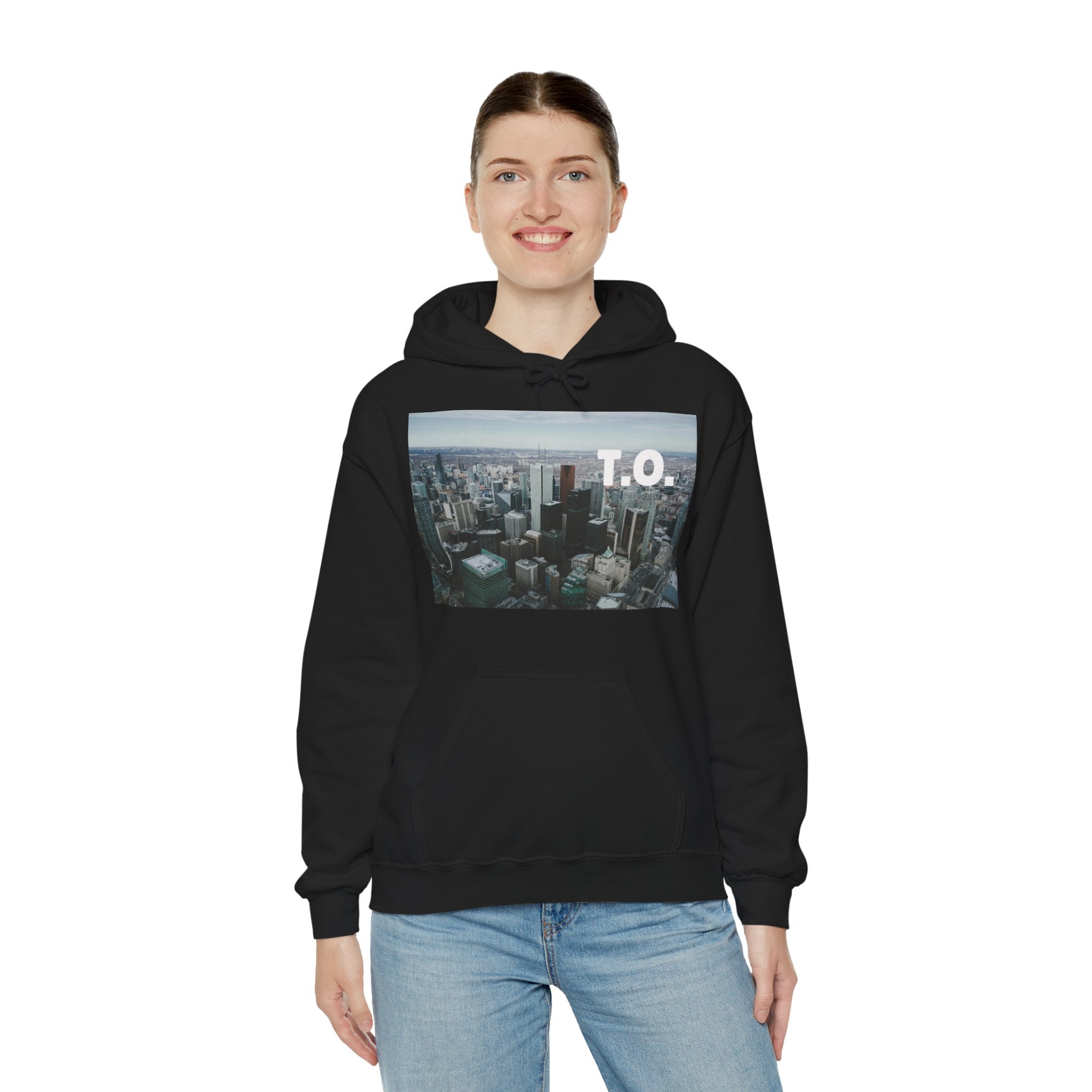 Viringee Toronto T.O. Urban Skyline Unisex Hoodie