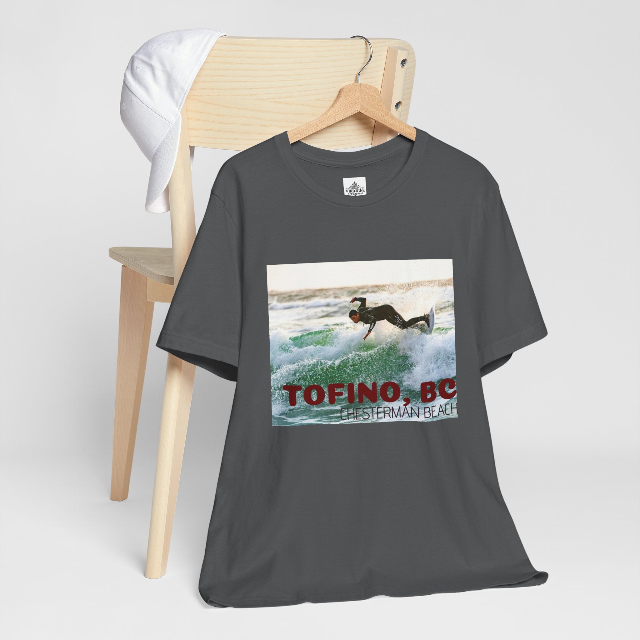 Viringee Tofino Chesterman Beach Surfing Graphic Tee