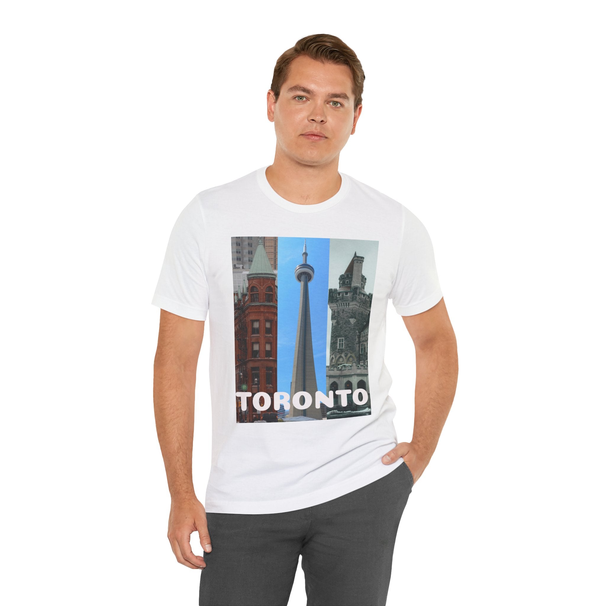 Viringee Toronto Sightseeing Landmarks Graphic T Shirt