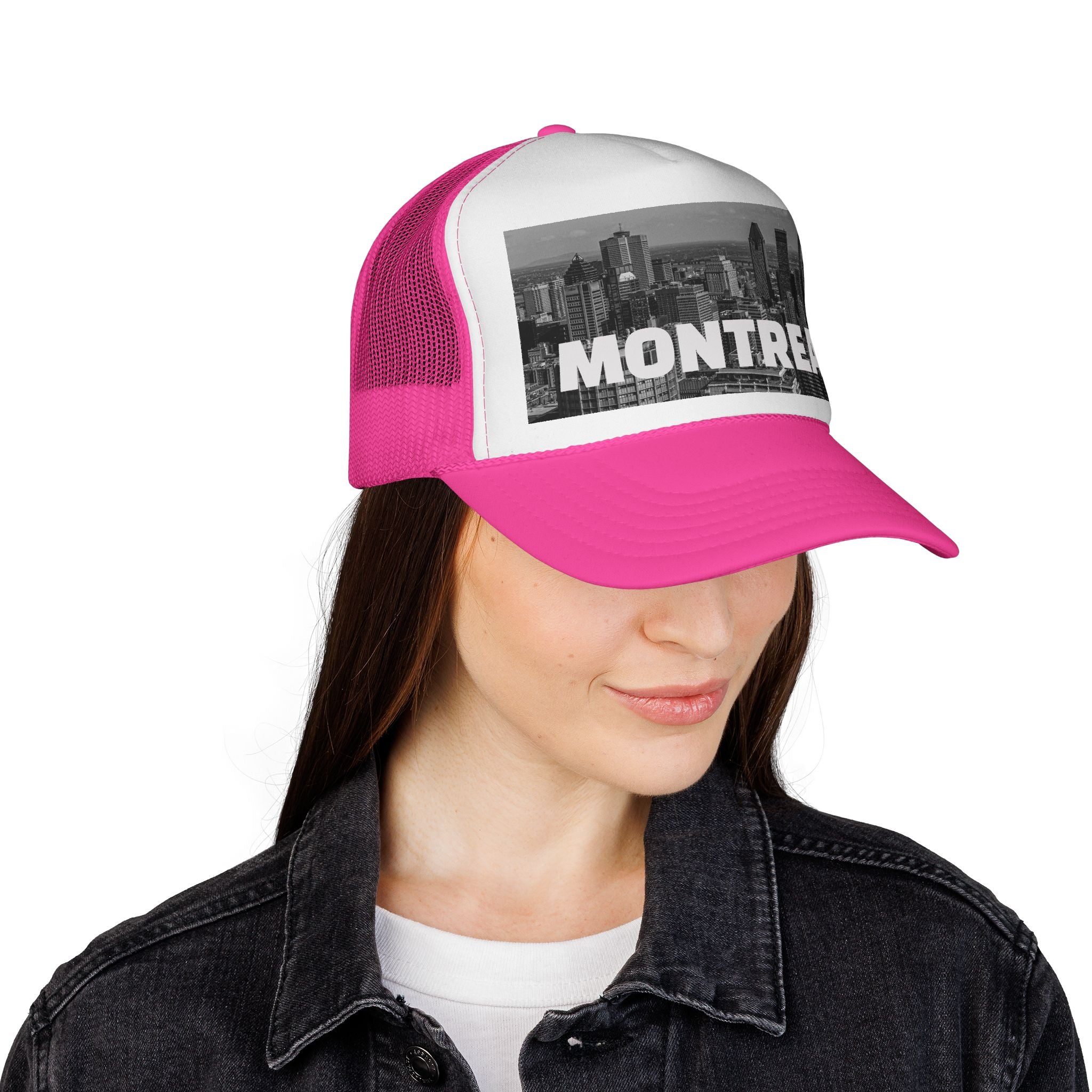 Unisex Montreal trucker cap, breathable mesh back