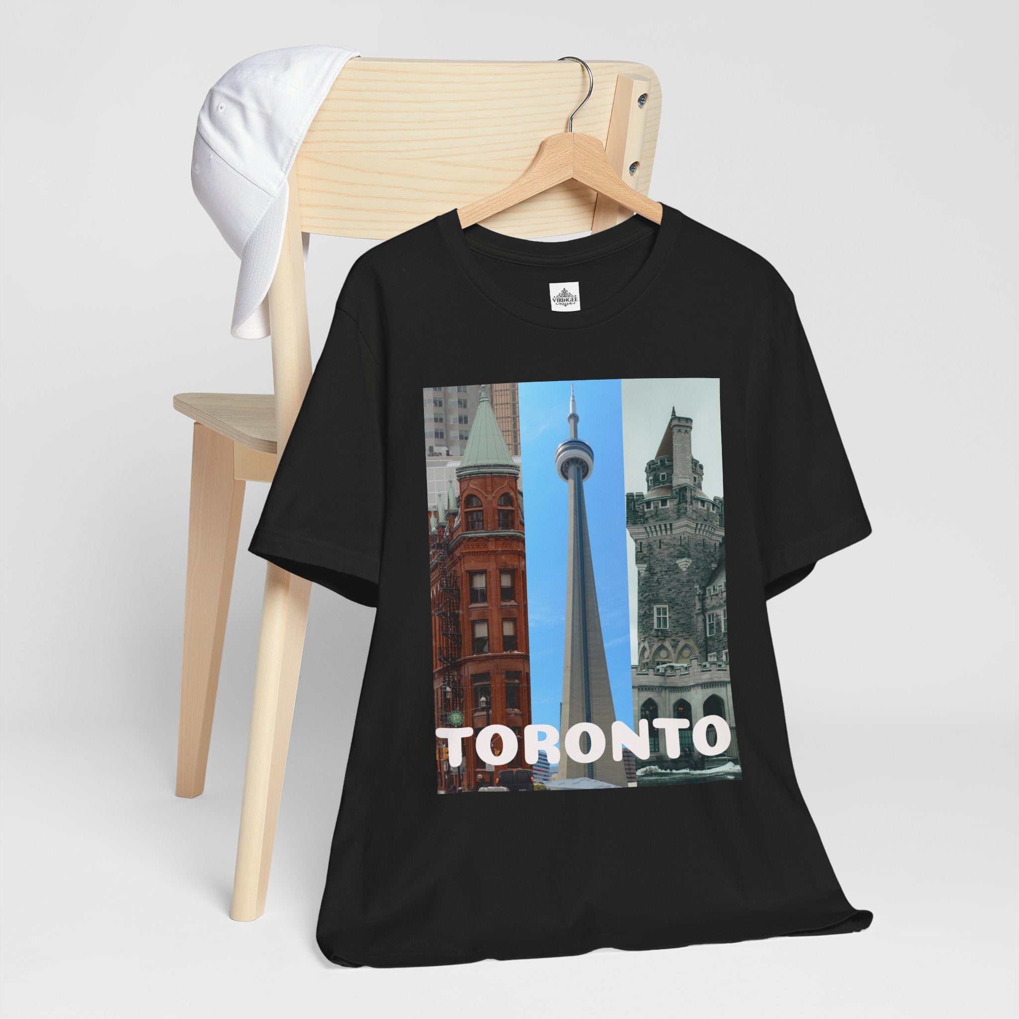Viringee Toronto Sightseeing Landmarks Graphic T Shirt