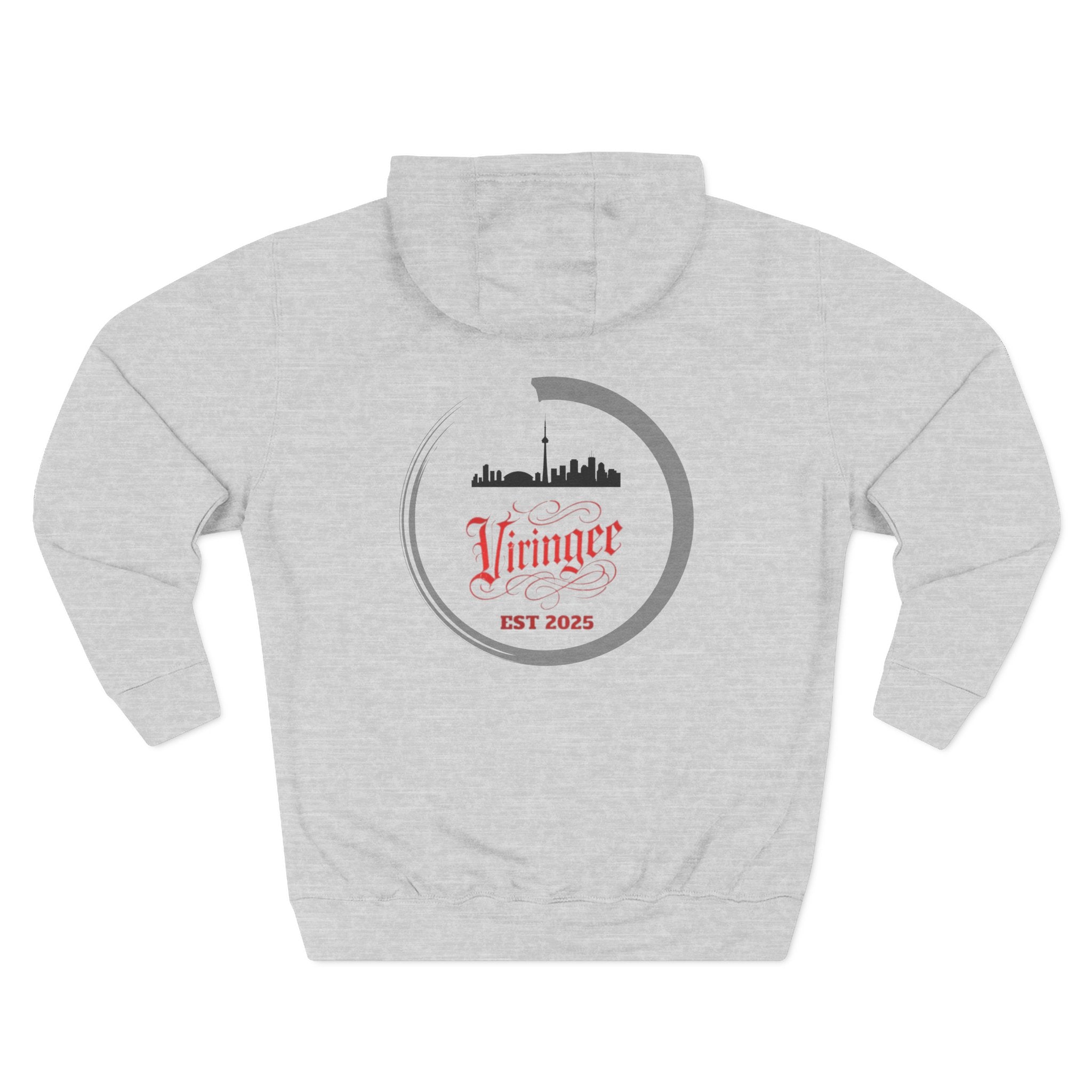 Viringee Toronto Skyline Graphic Fleece Hoodie