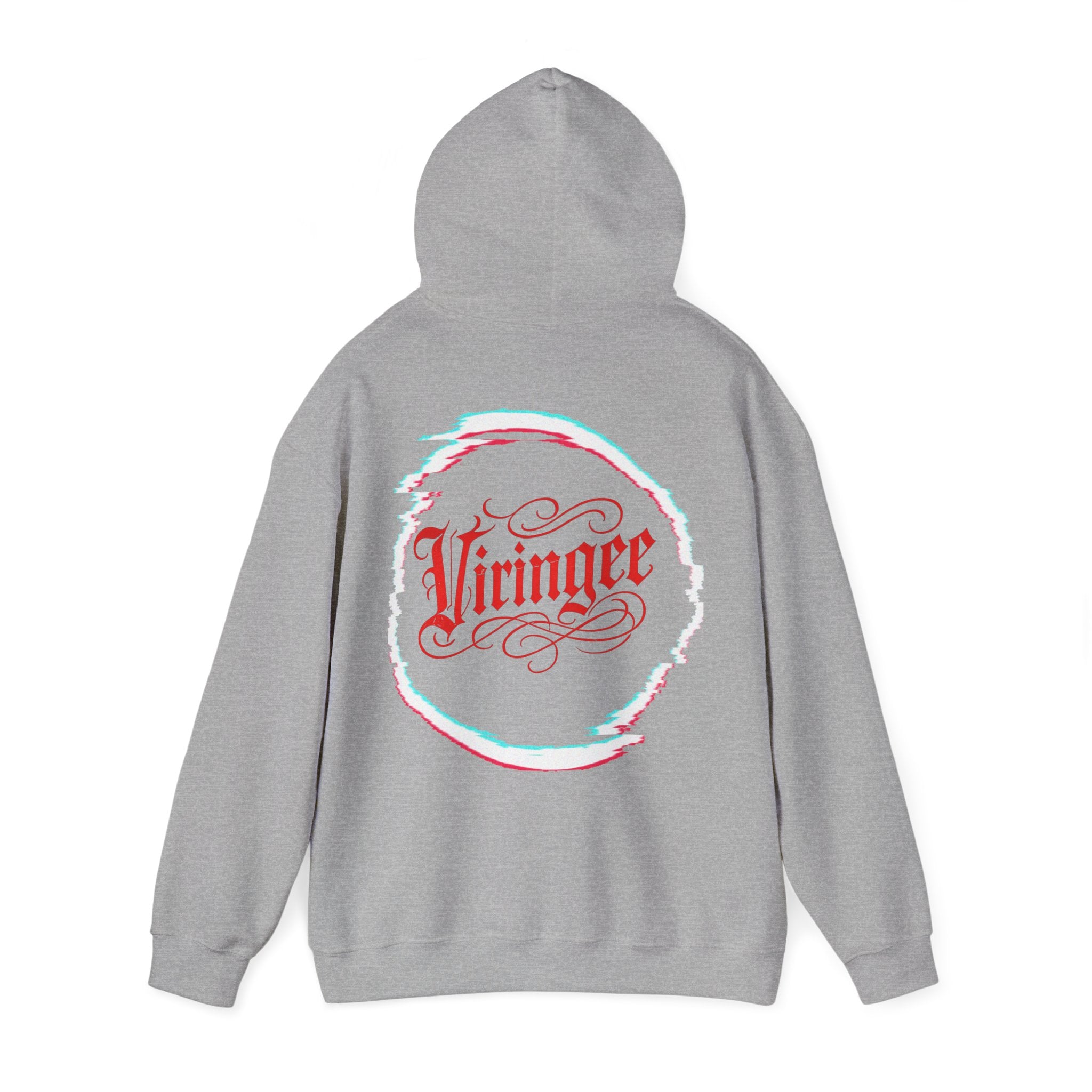 Viringee Red Logo Classic Script Hoodie