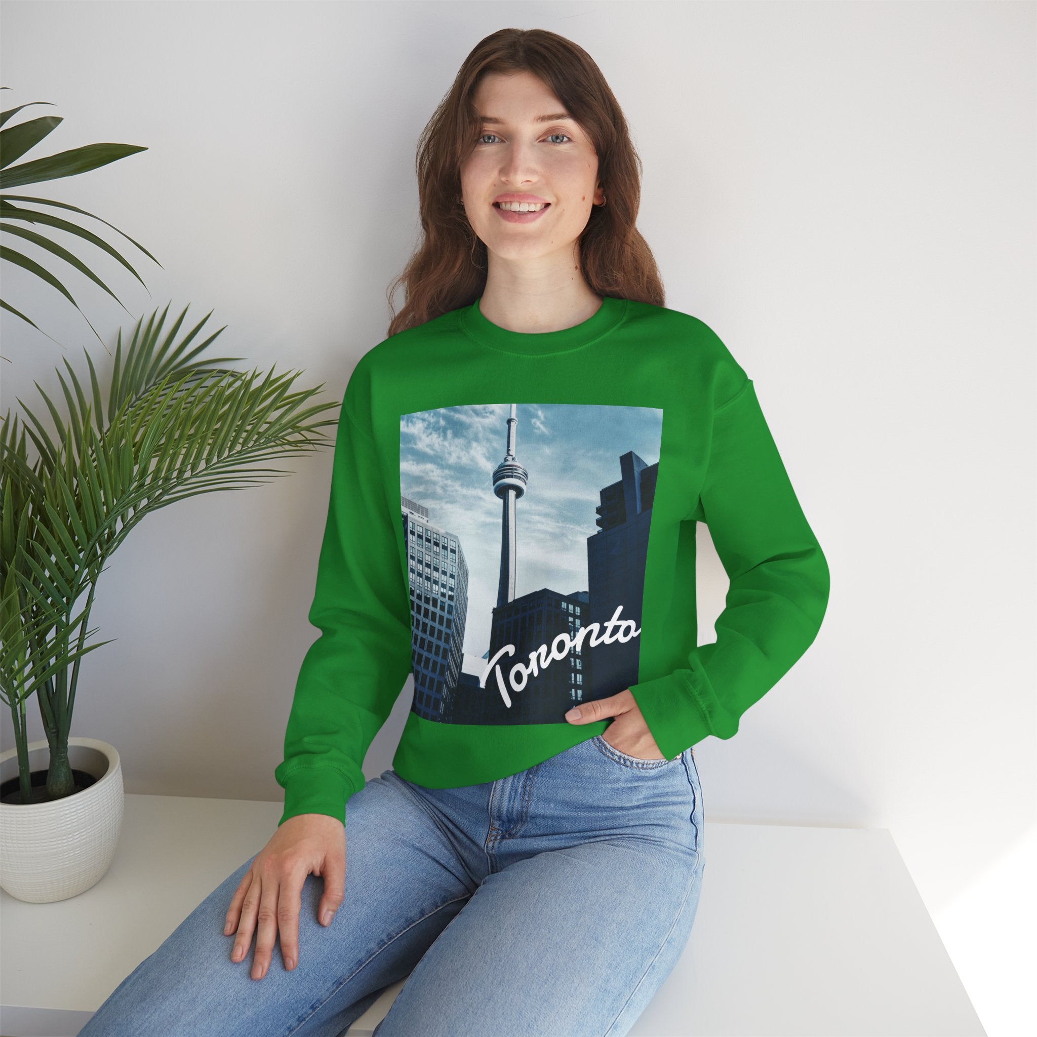 Viringee Toronto CN Tower Unisex Crewneck Sweatshirt