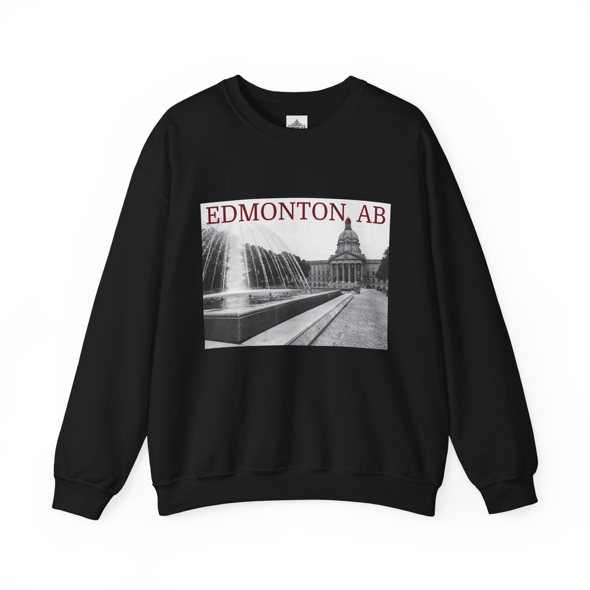 Unisex Edmonton Alberta sweatshirt with bold city graphic