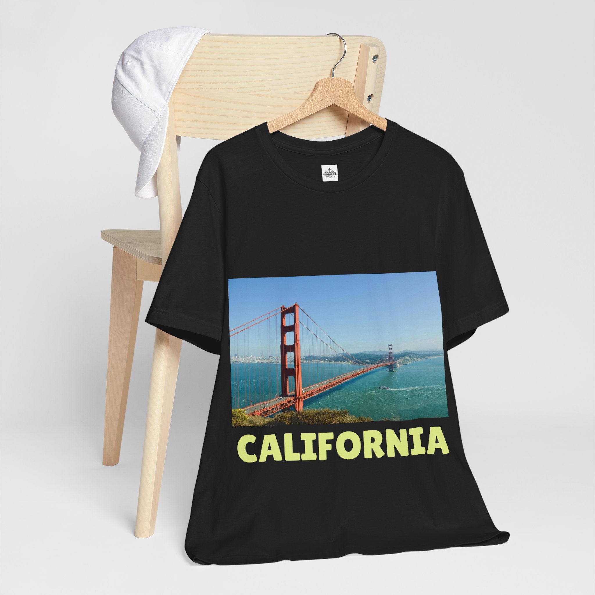 Viringee California Golden Gate Bridge Graphic T-shirt